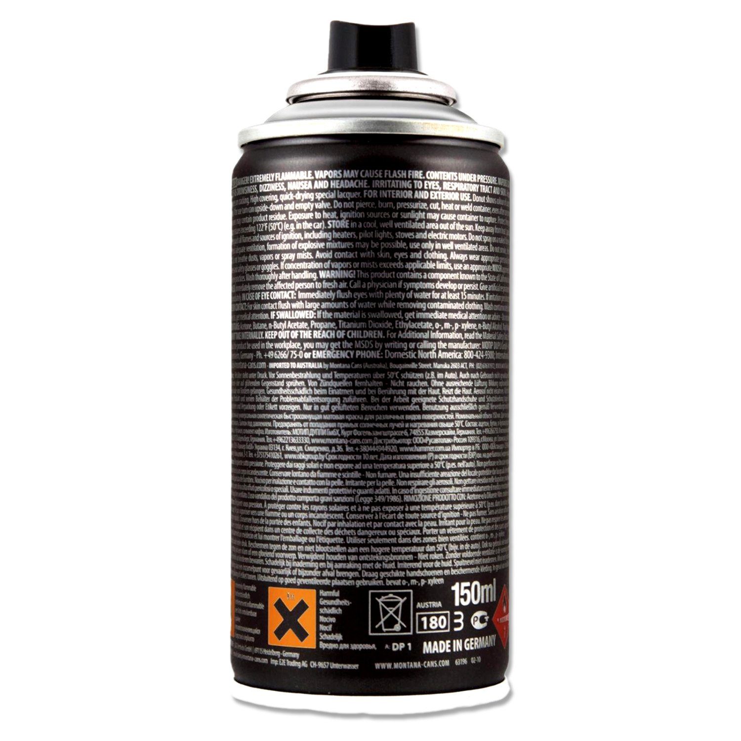 Montana Cans Sprühlack Sprühlack, Montana BLACK Mini, 6 Farben Auswahl, 150ml