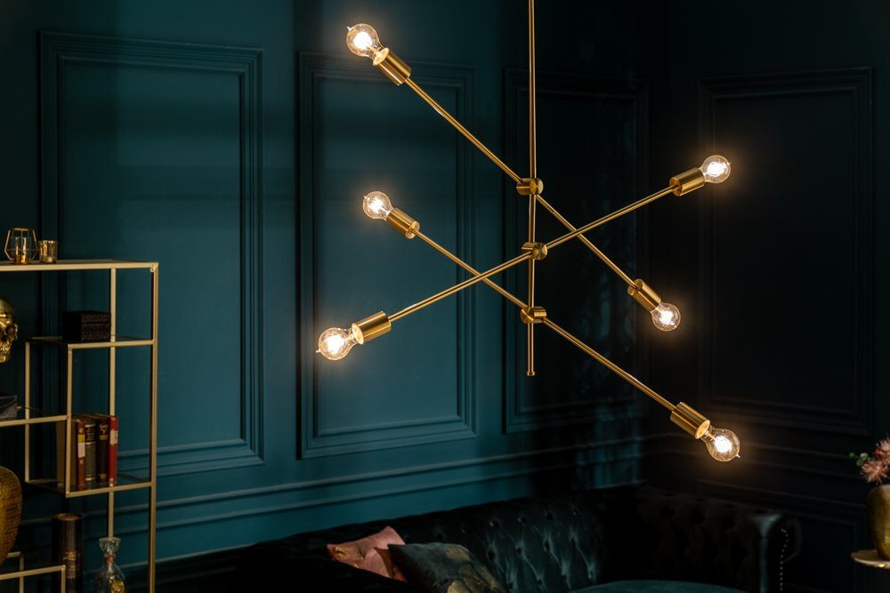 riess-ambiente Hängeleuchte VARIATION 128cm gold, ohne günstig online kaufen
