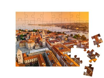 puzzleYOU Puzzle Zentrum der kroatischen Stadt Zadar am Mittelmeer, 48 Puzzleteile, puzzleYOU-Kollektionen Kroatien