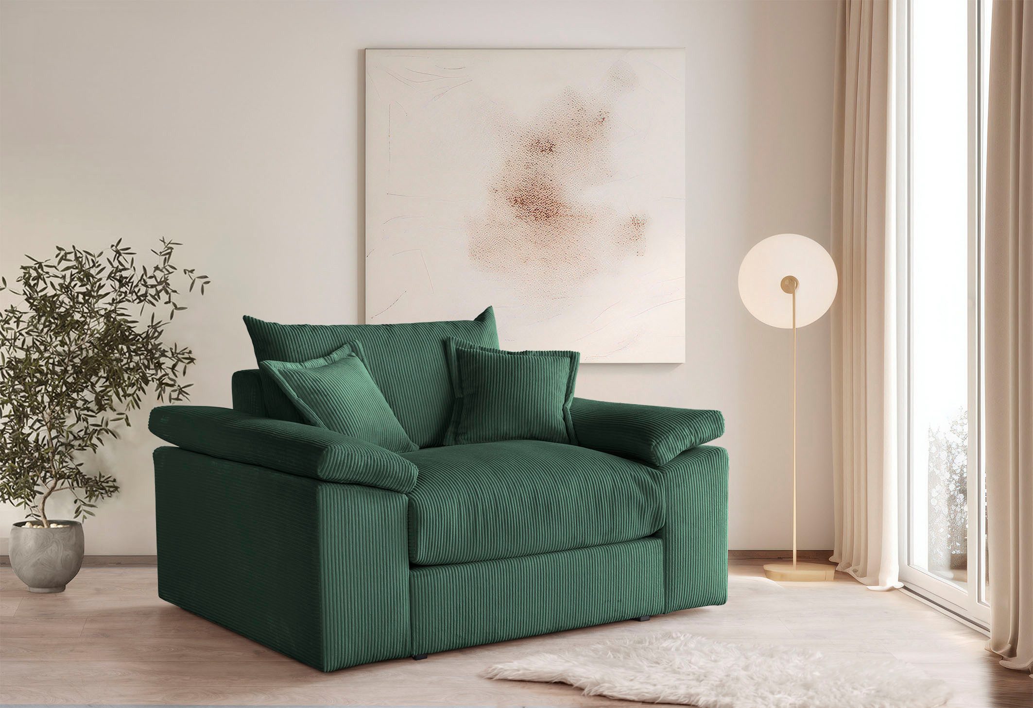 Home affaire XXL-Sessel Soft&Cosy, in Cord, günstig online kaufen