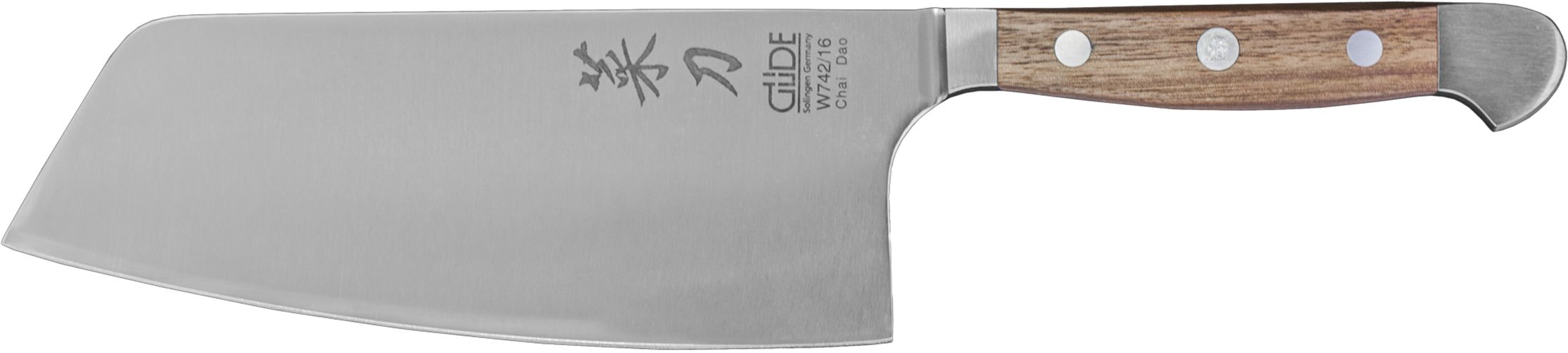 Güde Ножи Solingen Kochmesser Güde Alpha Chai Dao 16cm, Walnuss