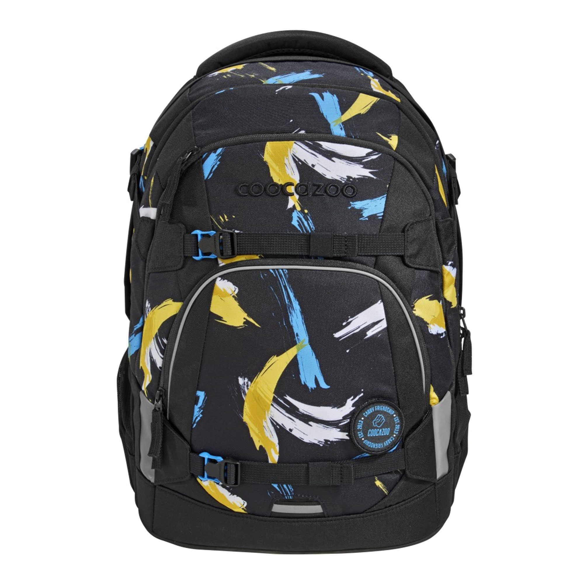 coocazoo Schulranzen Schulrucksack-Set MATE, Mäppchen Neon Pull-Over (3-tlg)