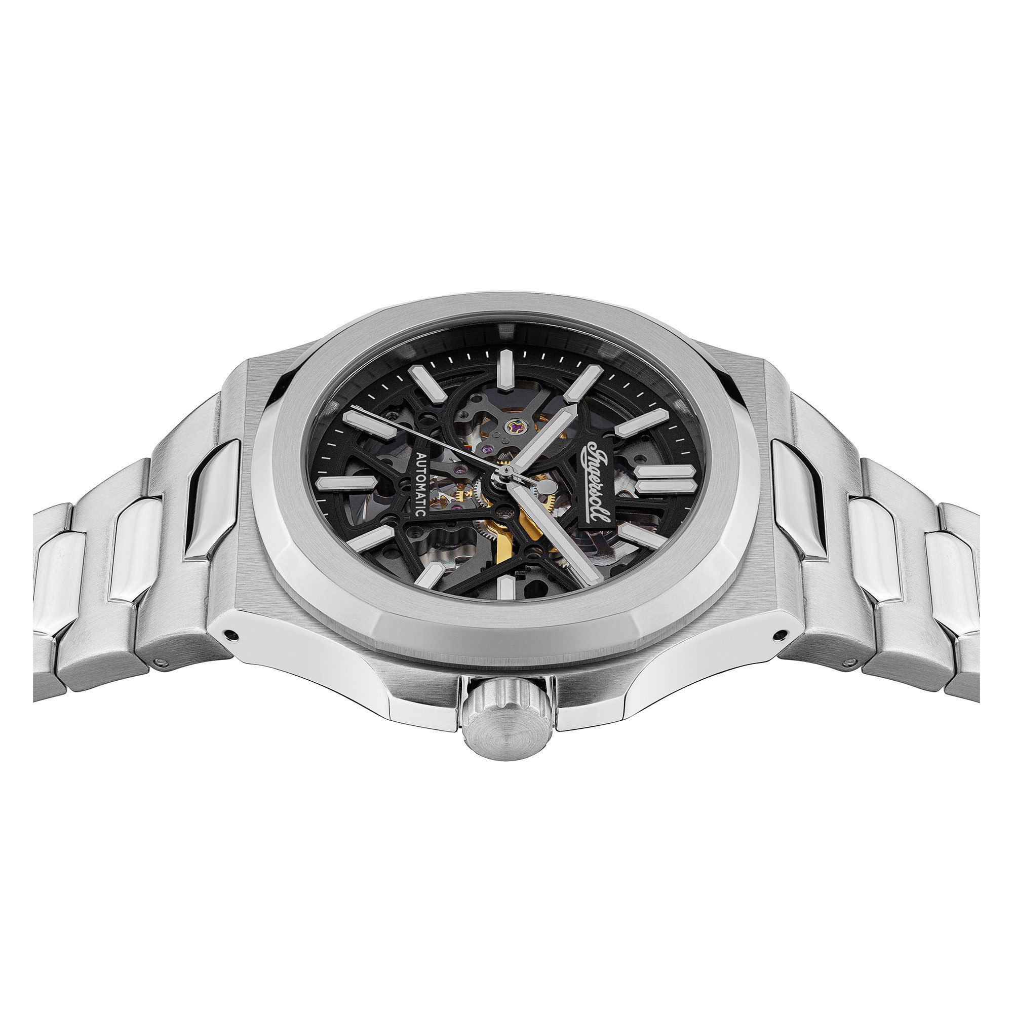 Ingersoll Automatikuhr The Catalina I12501, Armbanduhr, Herrenuhr, Mechanische Uhr, Edelstahlarmband, analog