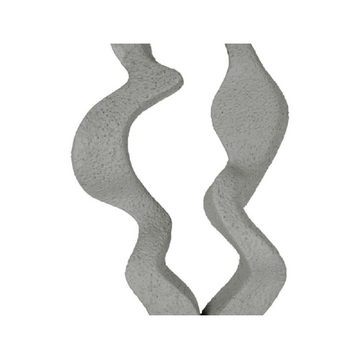 Present Time Skulptur Statue Abstract Art Wave Polyresin Warm Grey