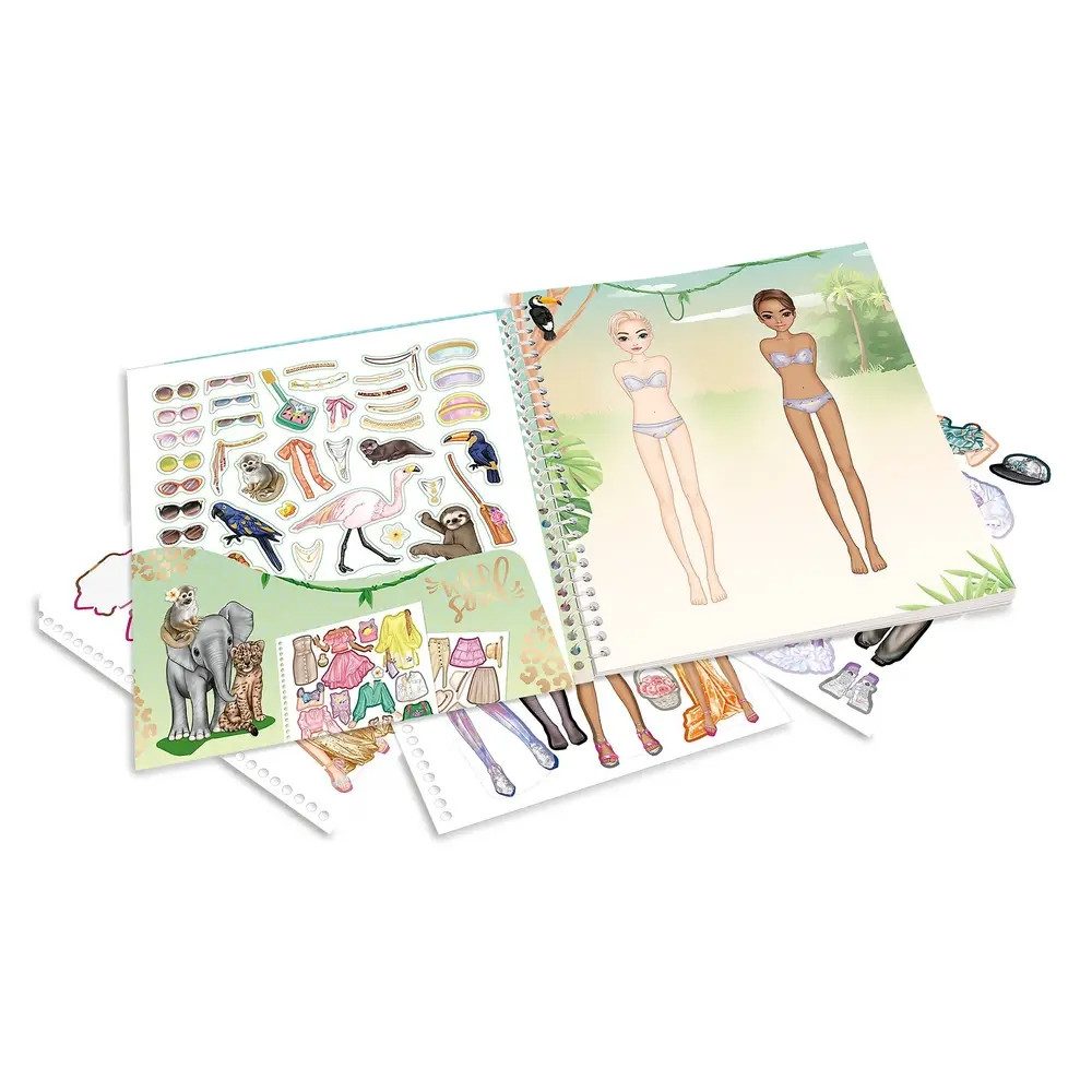Depesche Poesiealbum TOPModel Dress Me Up Stickerbuch Safari