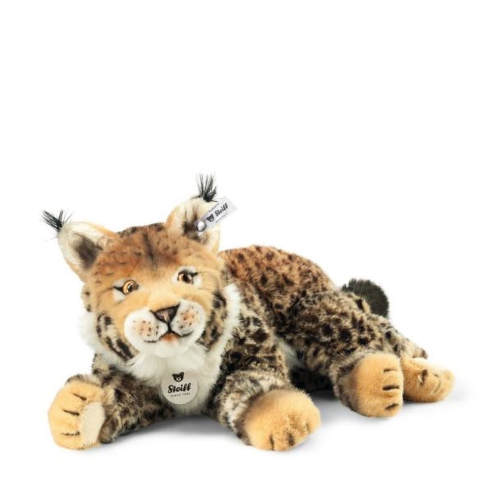 Steiff Kuscheltier Steiff Luchs Mizzy 35 cm beige/braun getigert 102592