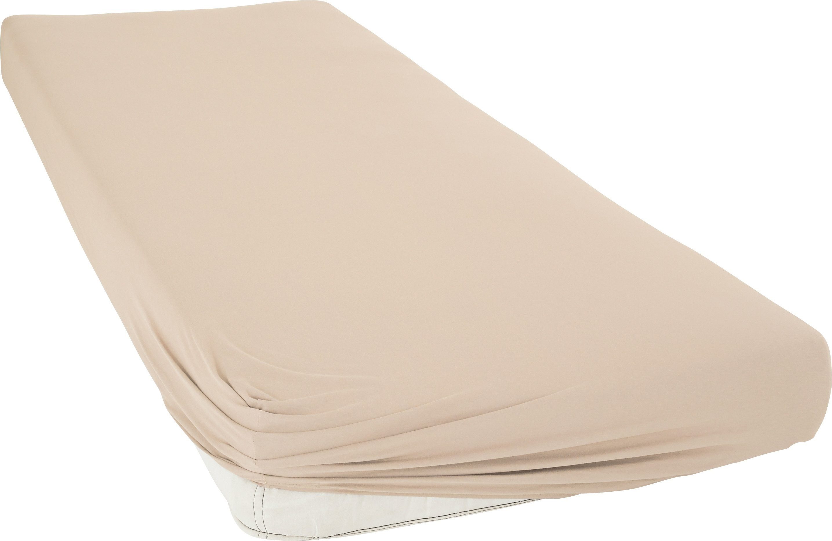 bellana Spannbettlaken bellana premiumstretch, Jersey-Elasthan, Gummizug: rundum, (1 Stück), super elastisch