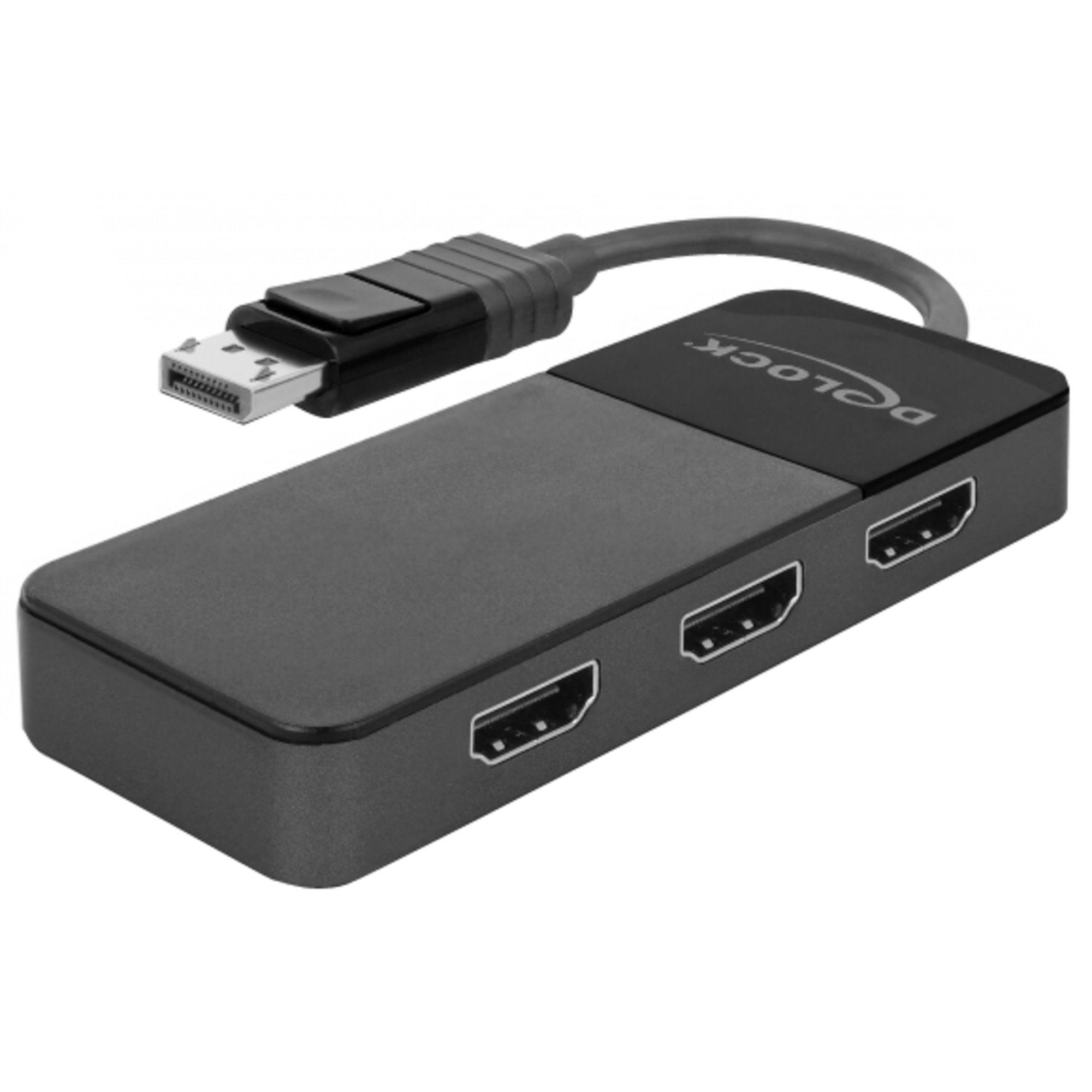 DeLOCK DisplayPort Splitter 1.4 > 3x HDMI MST, Audio- & Video-Adapter