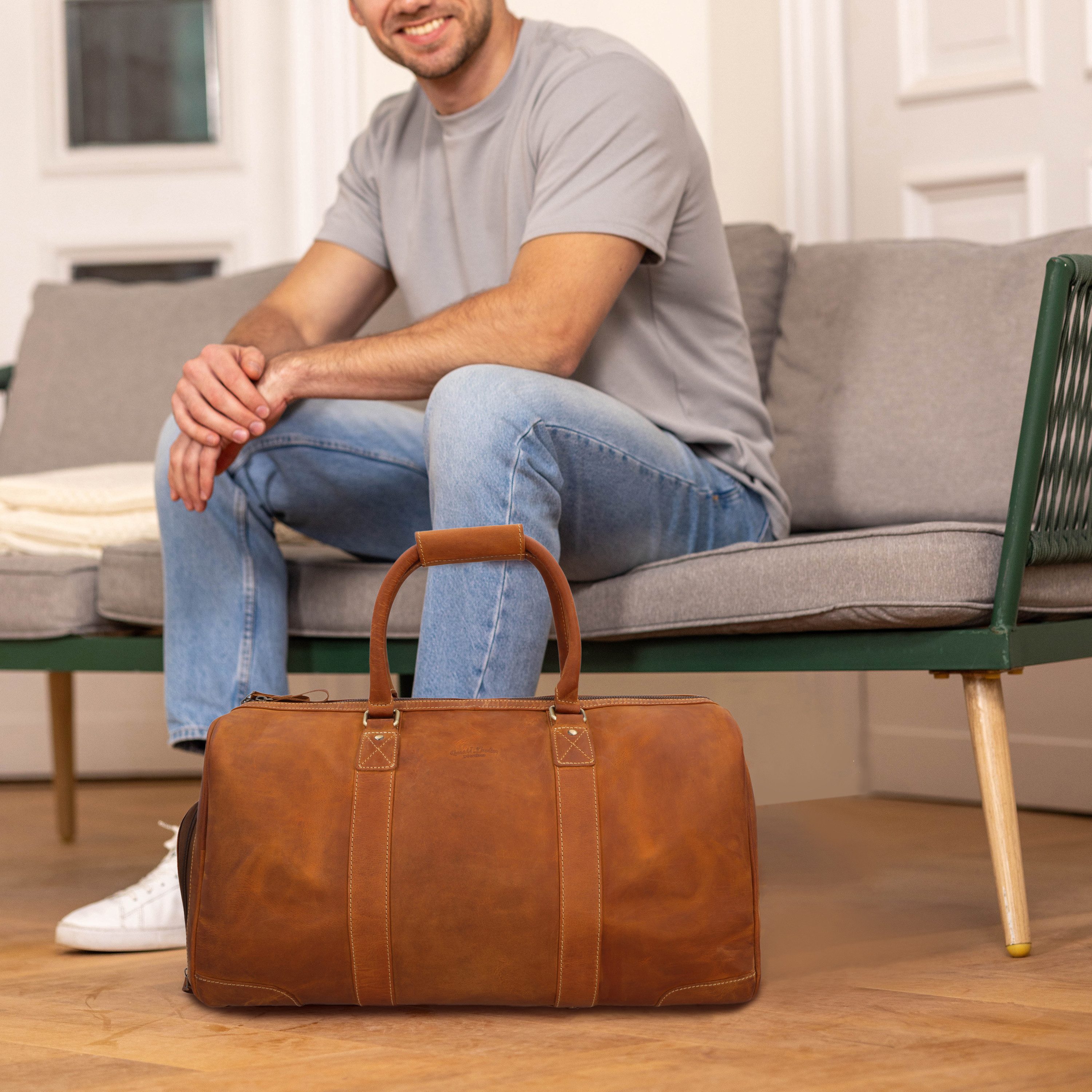 Gusti Leder Reisetasche Gusti Leder Reisetasche Davide (1-tlg)