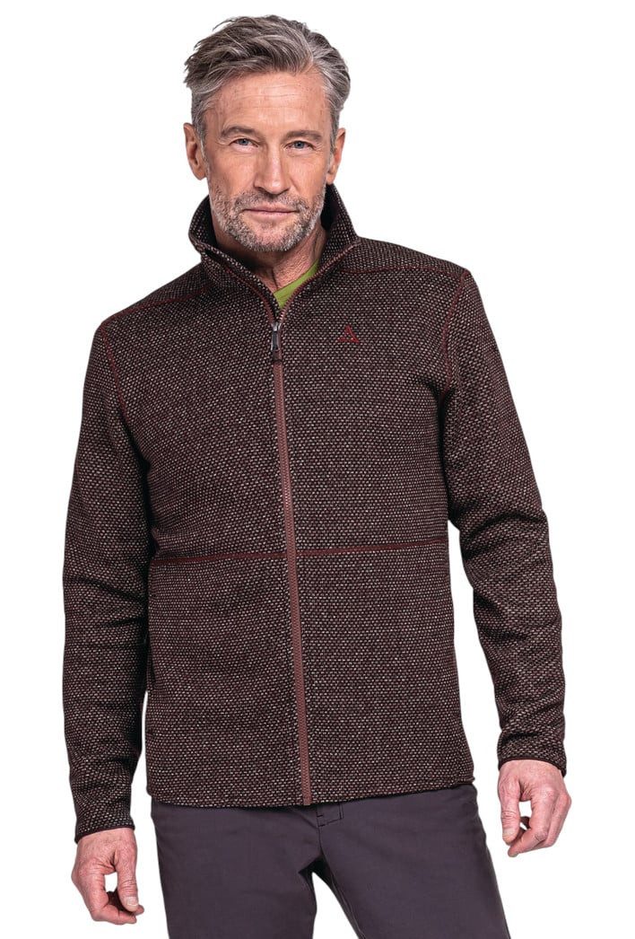 Fleecejacke Aurora (Stehkragen, schnelltrocknend, warm) burgundrot Herren