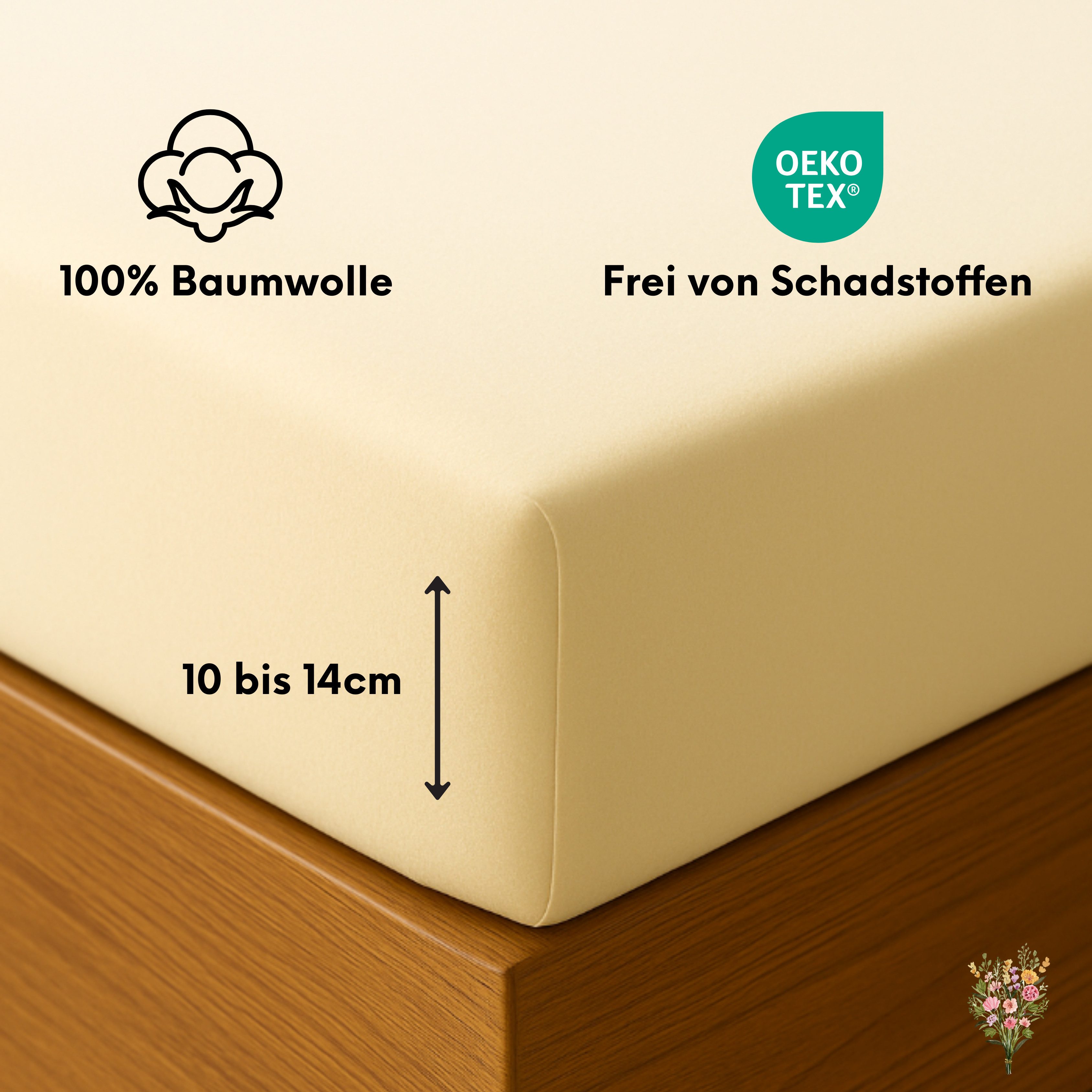 Strauss Home Spannbettlaken Premium Topper Spannbettlaken günstig online kaufen