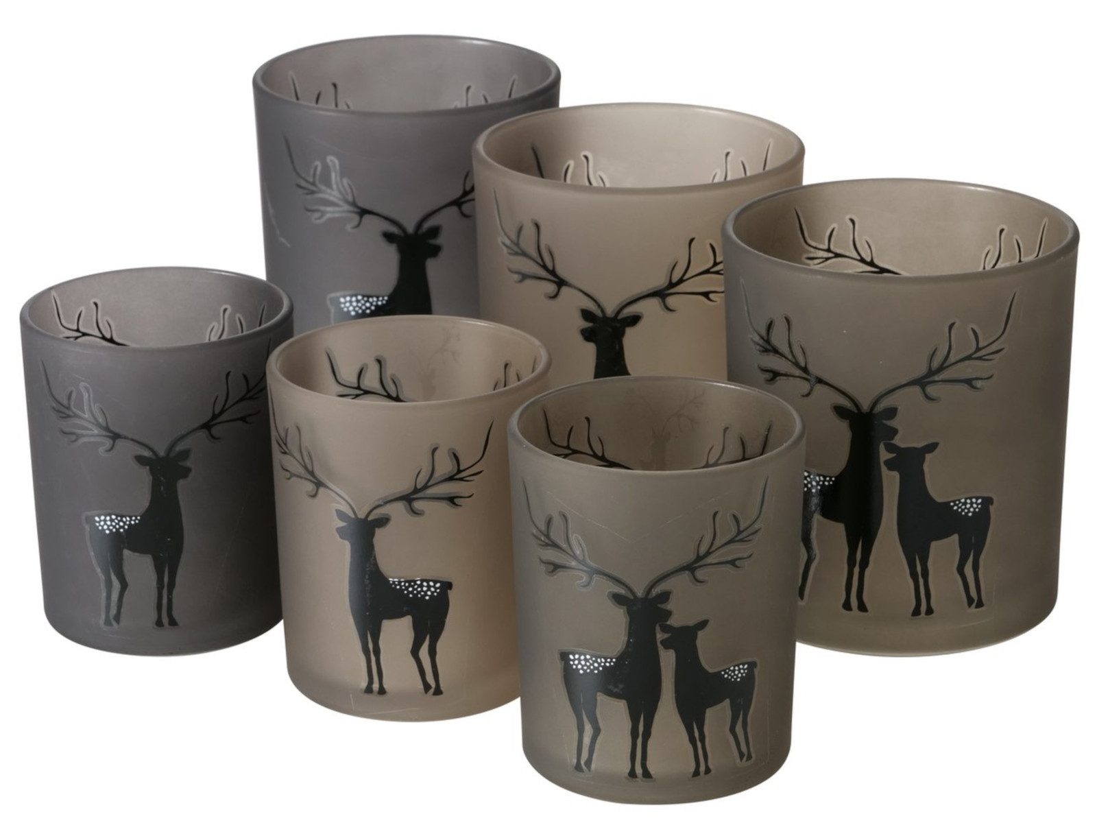 BOLTZE Windlicht Windlicht sortiert braun 2tlg