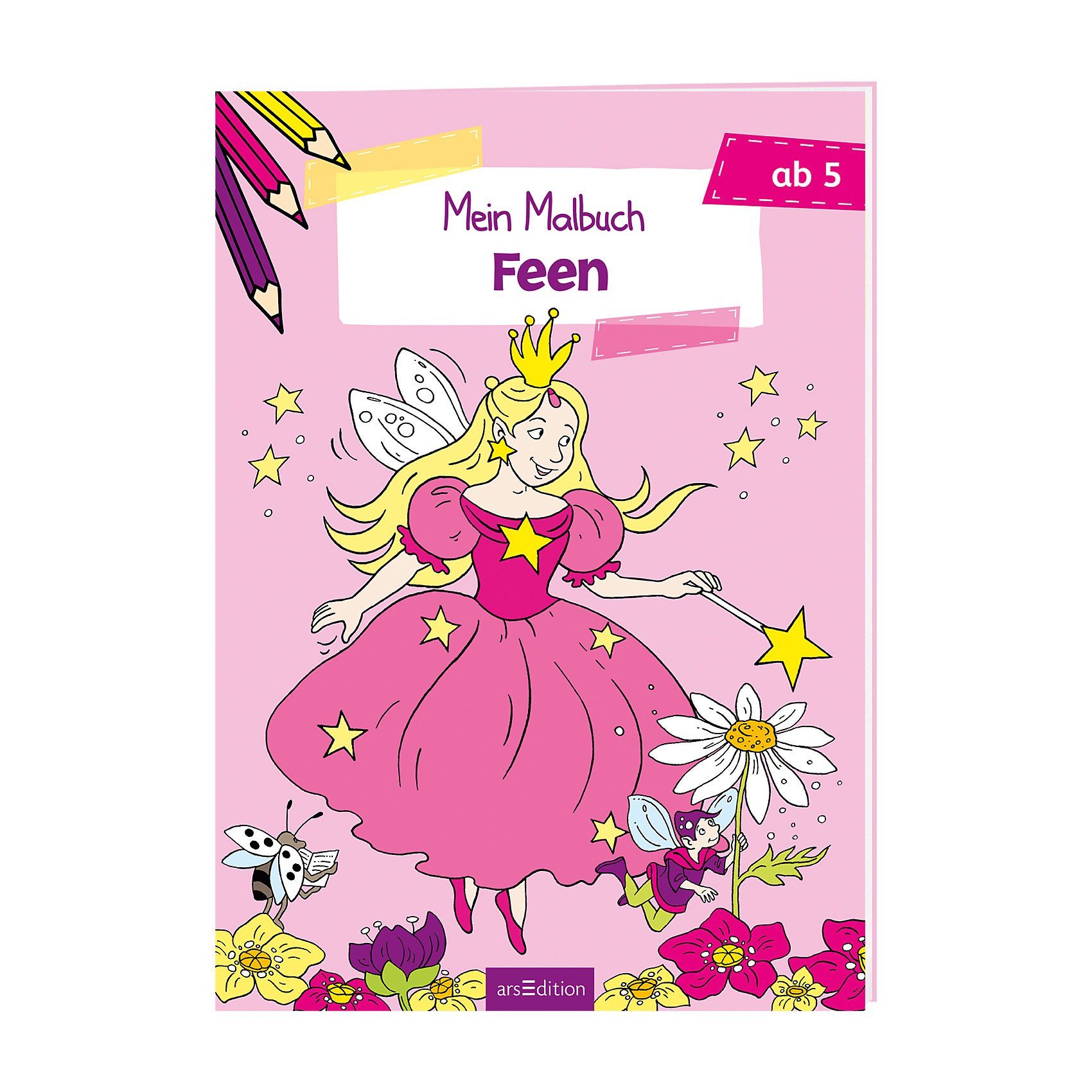 arsEdition Verlag Malbuch ab 5: Feen, Altersempfehlung: ab 5 Jahren