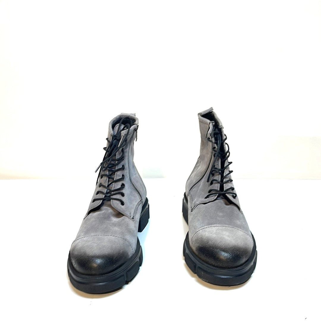 Grey Slate Boots Schnürstiefel