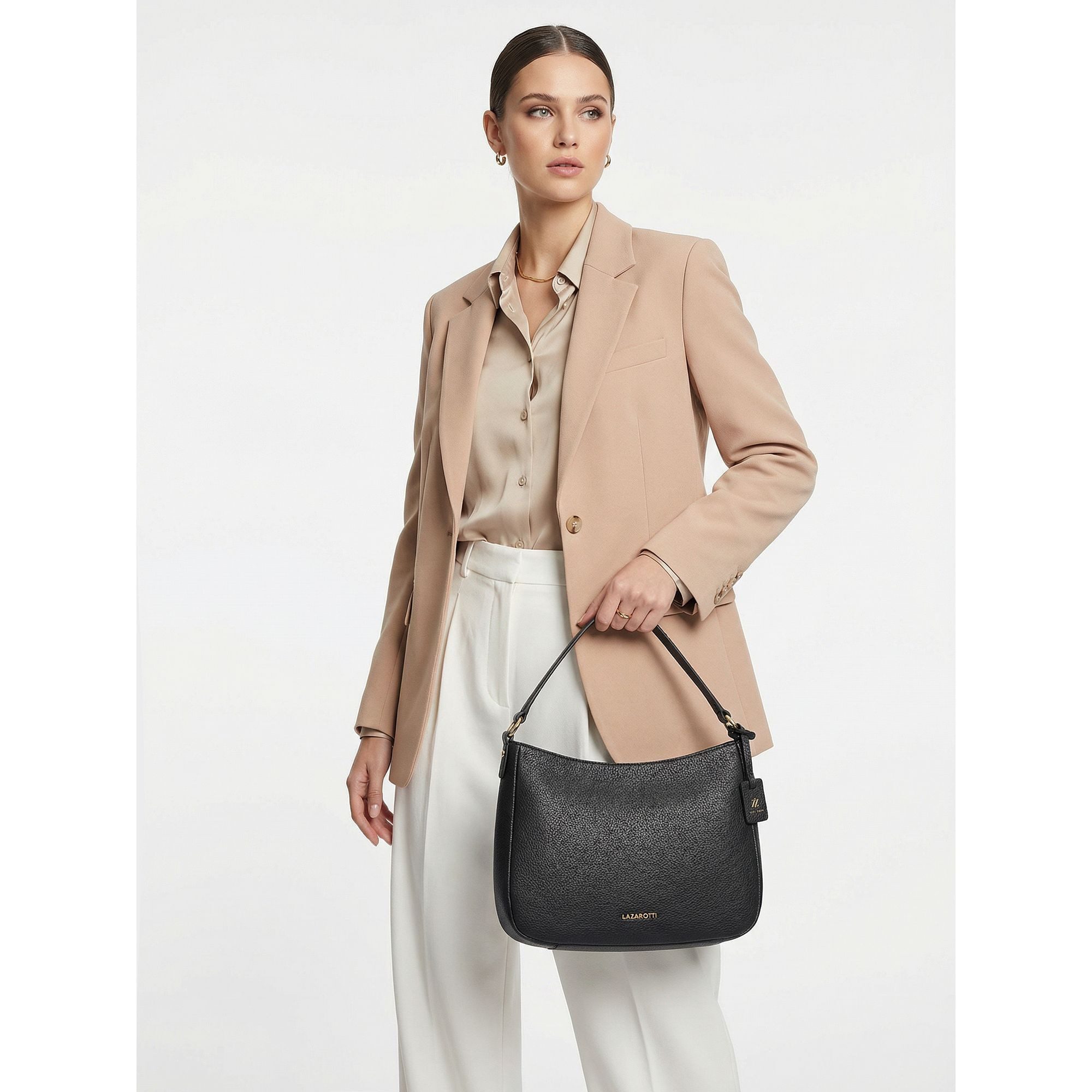 Lazarotti Schultertasche Bologna Leather, Leder günstig online kaufen