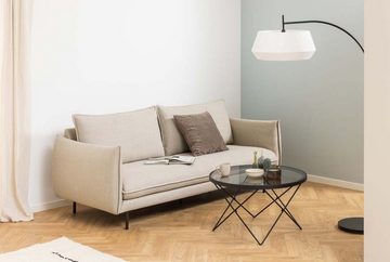 ebuy24 Couchtisch Cuxton Couchtisch Glas Ø80cm grau.