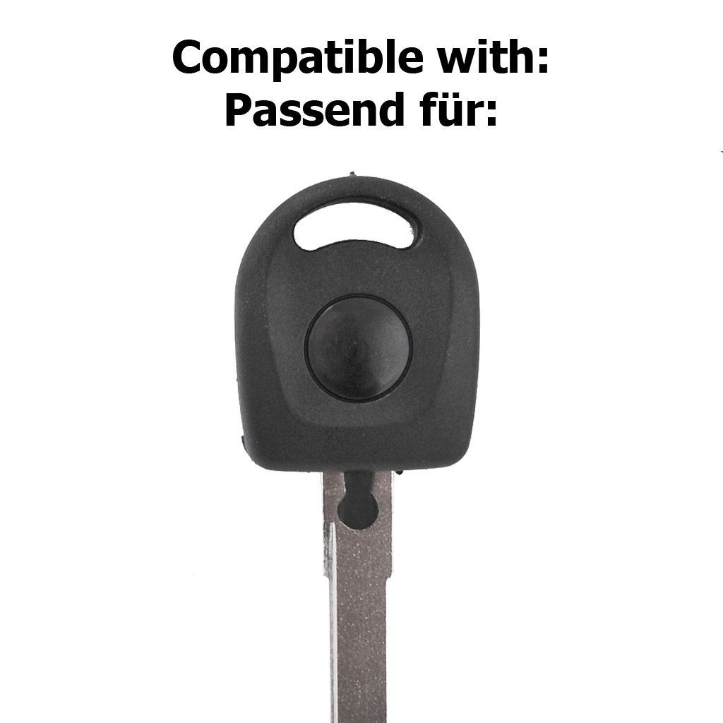 Autoschlüssel Apfelgrün, alle mt-key Softcase Skoda Schlüsseltasche Silikon für Startschlüssel Modelle Schutzhülle SEAT VW