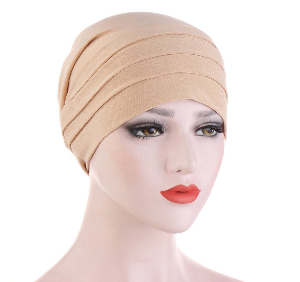 Coonoor Strickmütze Haar Wrap für Damen Weich Turban Cap Stretch Jersey Kopftuch Atmungsaktiv Leichtgewicht Turban für Frauen
