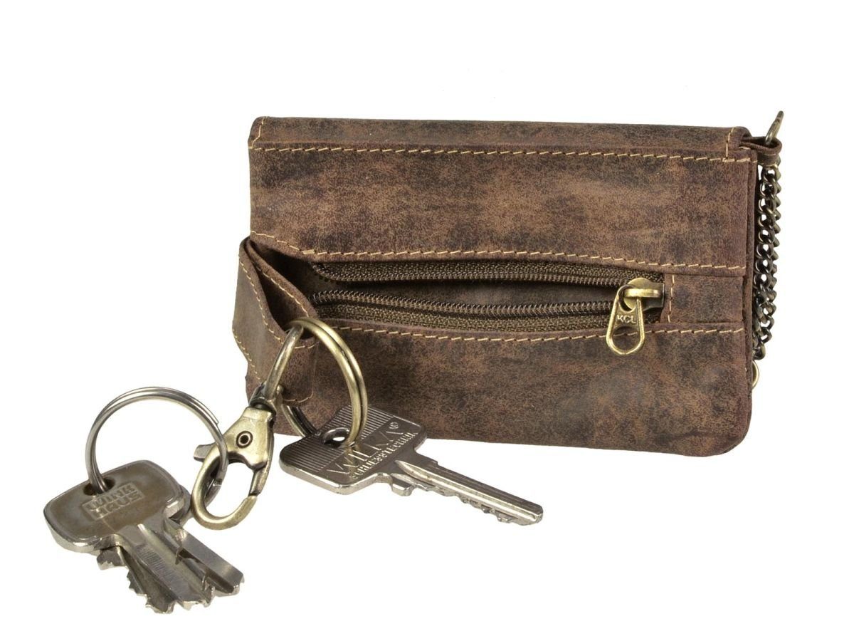 Greenburry Schlüsseltasche Schlüsseletui, Leder Vintage