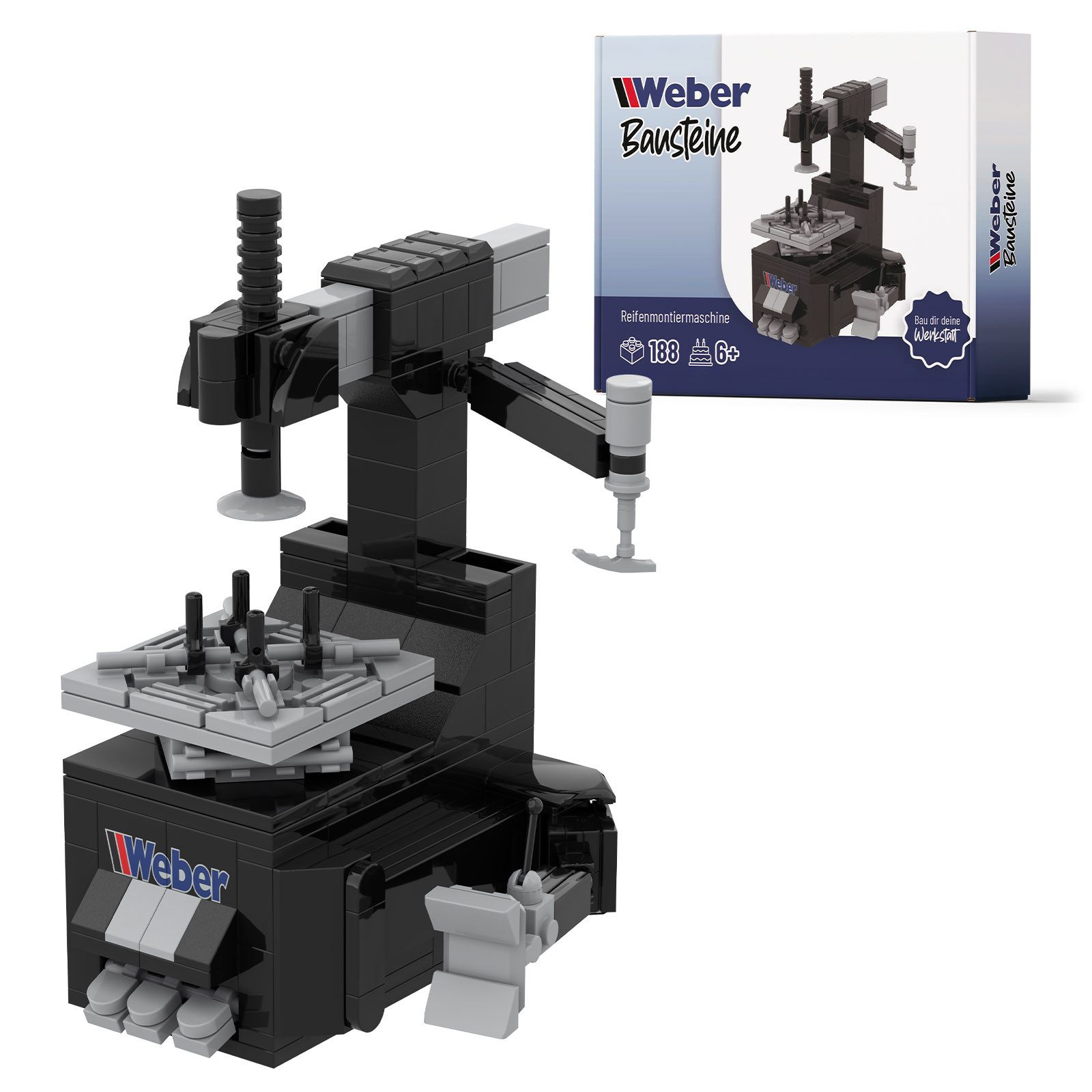Weber GmbH Bausteine Reifenmontiermaschine Werkstatt Garage ab 6 Spielbaust günstig online kaufen