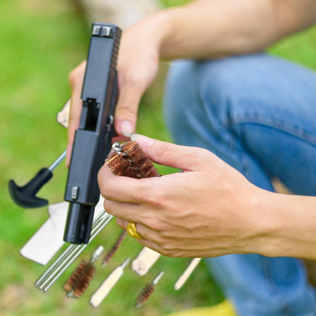 COSTWAY Reinigungs-Set, 103 tlg. Waffenpflegeset