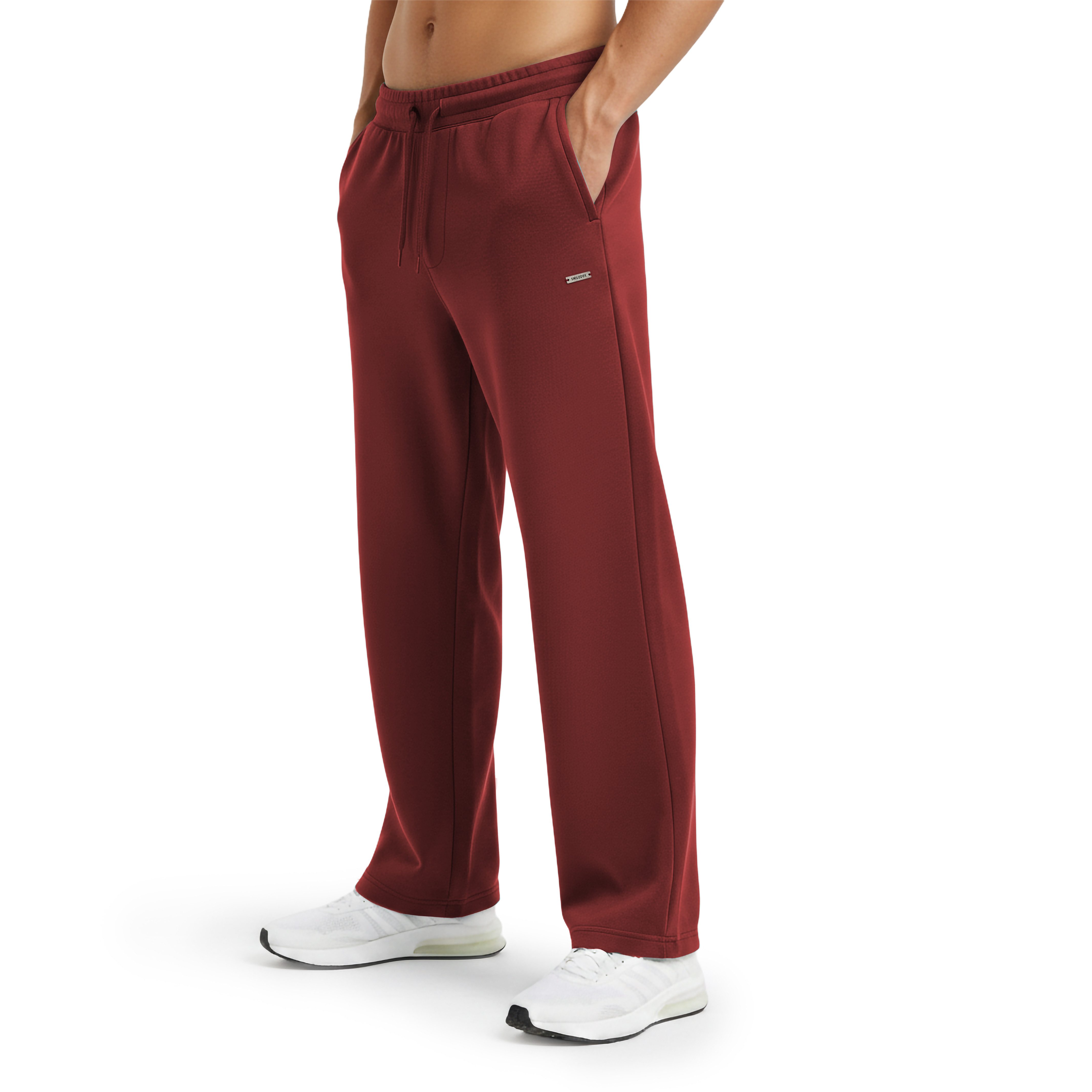 Smilodox Jogginghose Brayan Oversize, Bequeme Sweathose mit Kordelzug & Taschen, lässig lockere Passform Breites Bein Freizeithose Sport Streetstyle Alltag