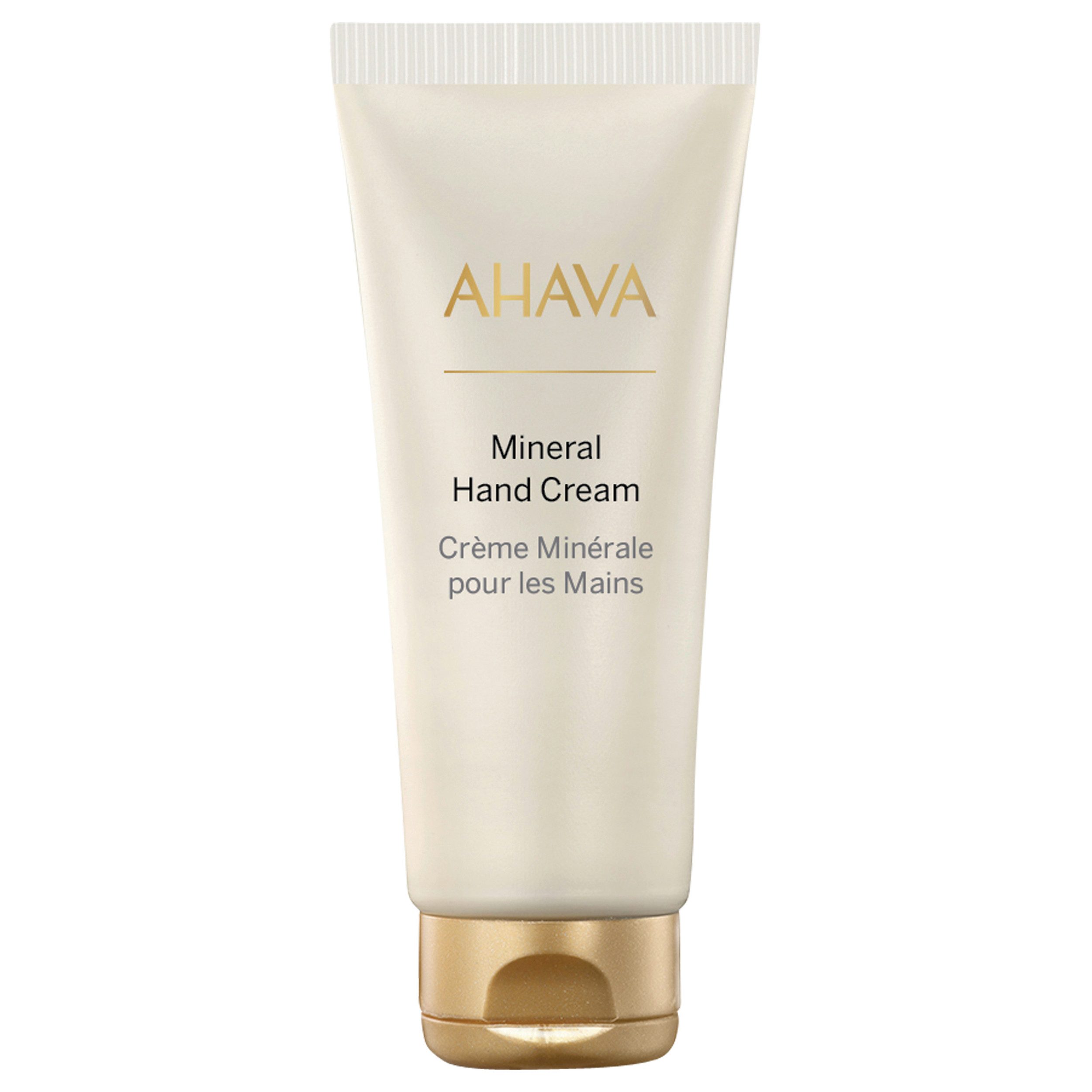 AHAVA Handcreme MINERAL HAND CREAM, 1-tlg., mit Mineralienkomplex Osmoter™ aus dem Wasser des Toten Meeres