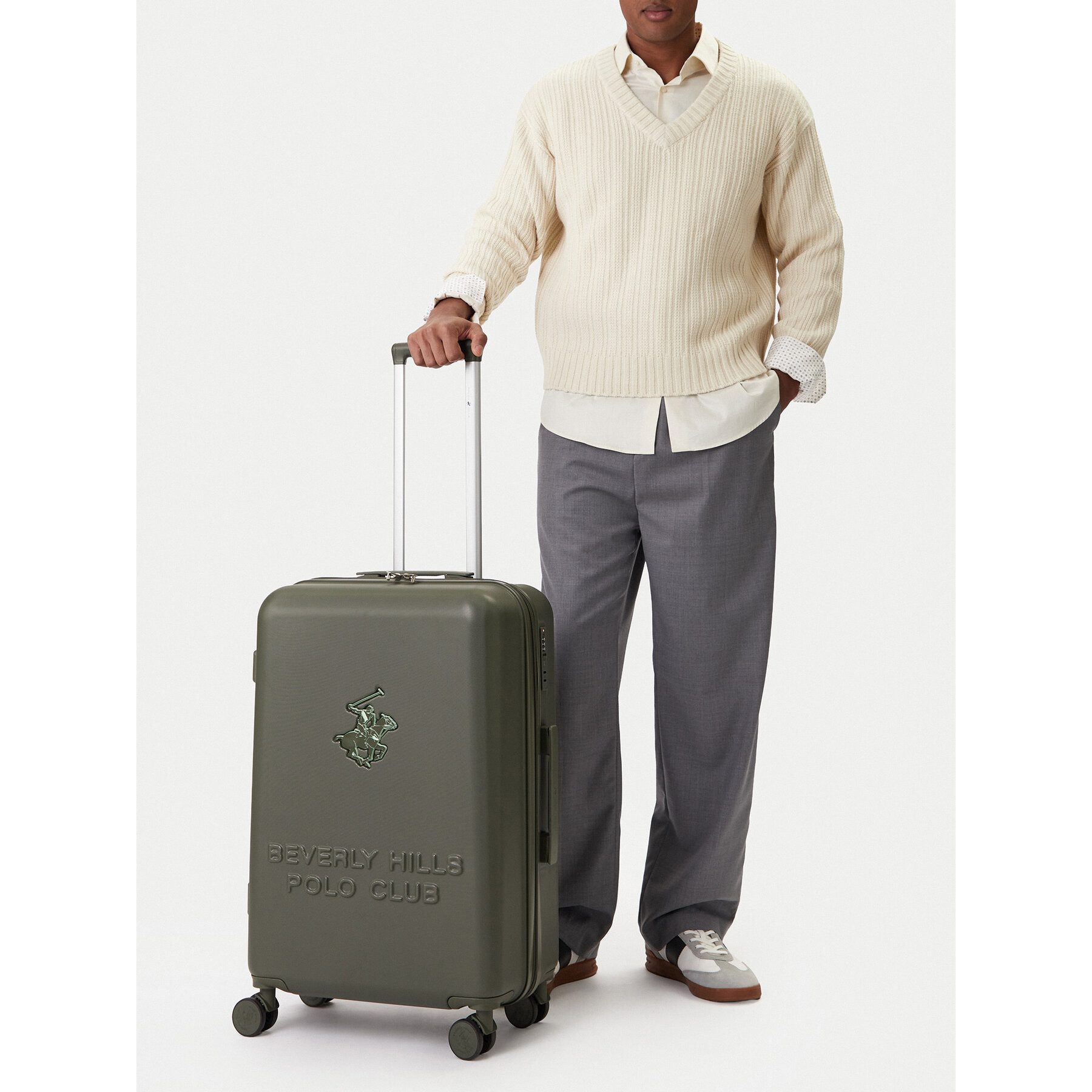 BEVERLY HILLS POLO CLUB Koffer Beverly Hills Polo Club Unisex Mittelgroßer Koffer 5907964337935 Khaki
