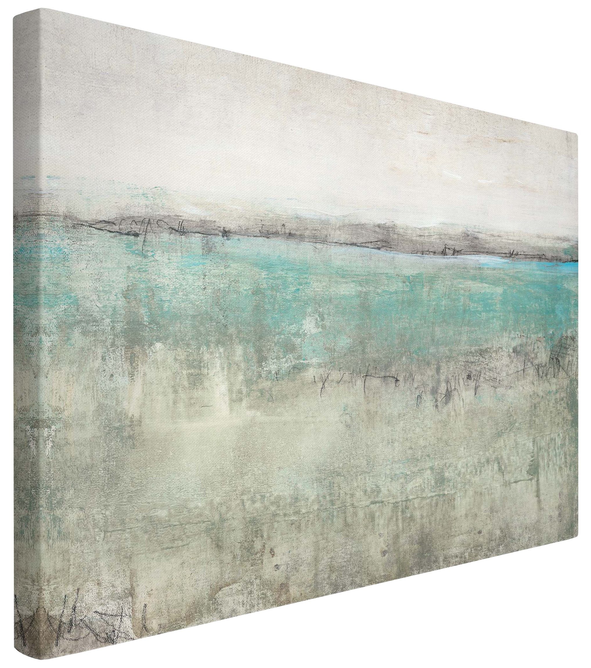 Bilderdepot24 Leinwandbild Abstrakt Modern Strand Horizont günstig online kaufen