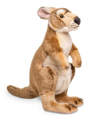 Uni-Toys Kuscheltier Känguru Mama, stehend - 40 cm (Höhe) - Plüsch-Beuteltier - Plüschtier, zu 100 % recyceltes Füllmaterial