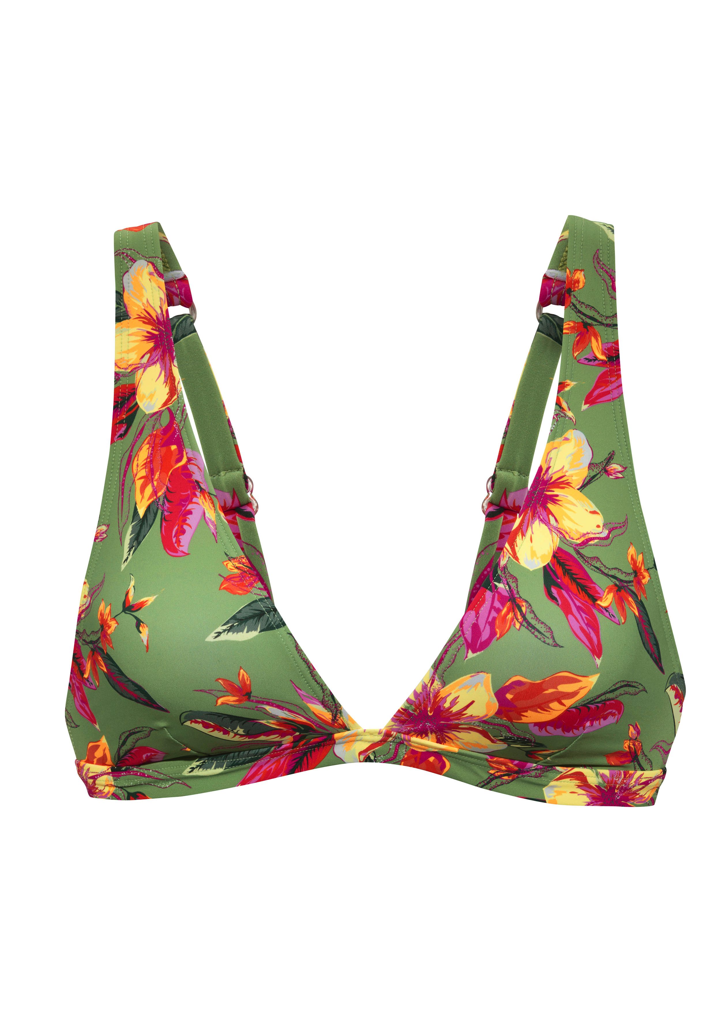LASCANA Triangel-Bikini-Top Malia, mit tropischem Print günstig online kaufen