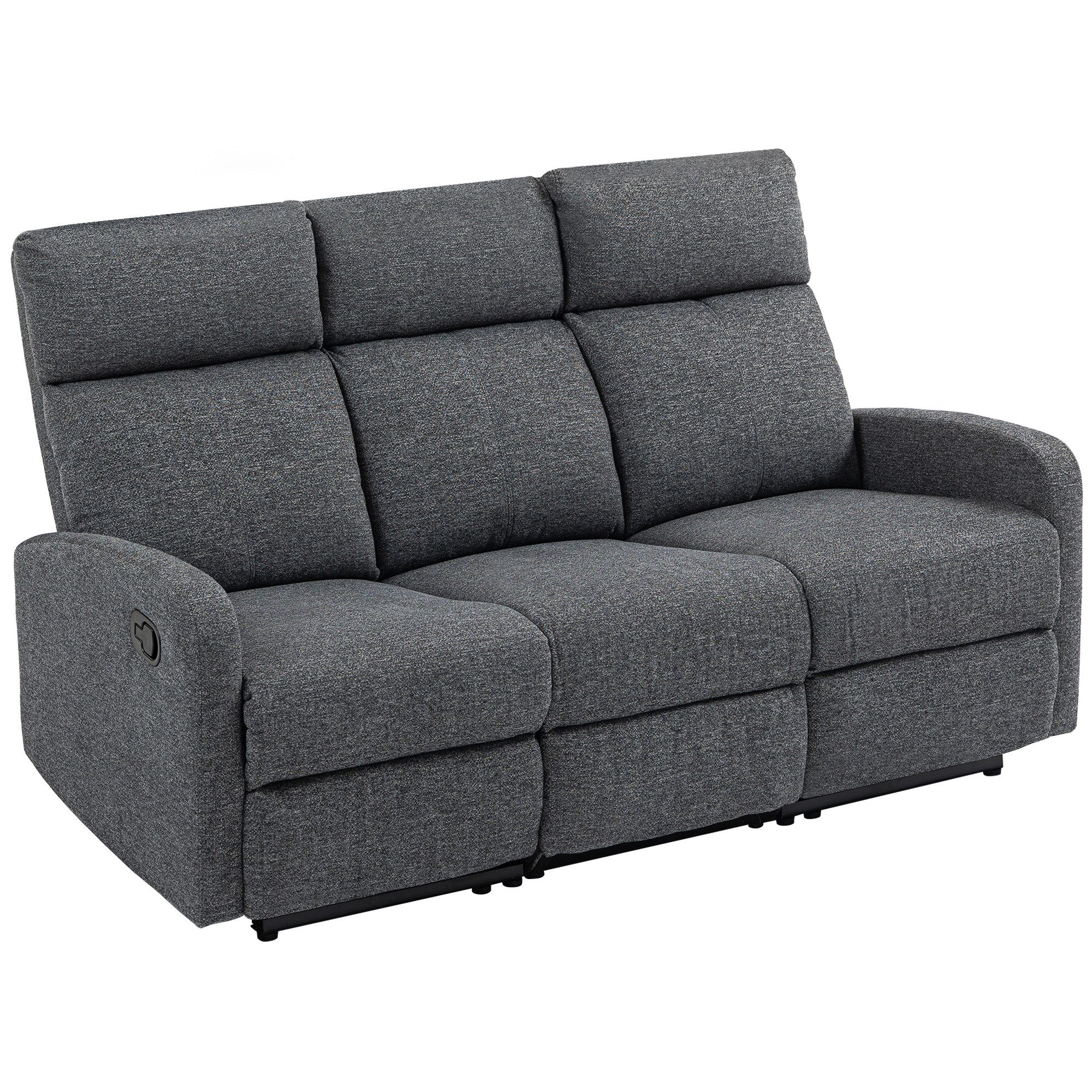 HOMCOM Relaxsessel 3 Sitzer Fernsehsessel mit günstig online kaufen