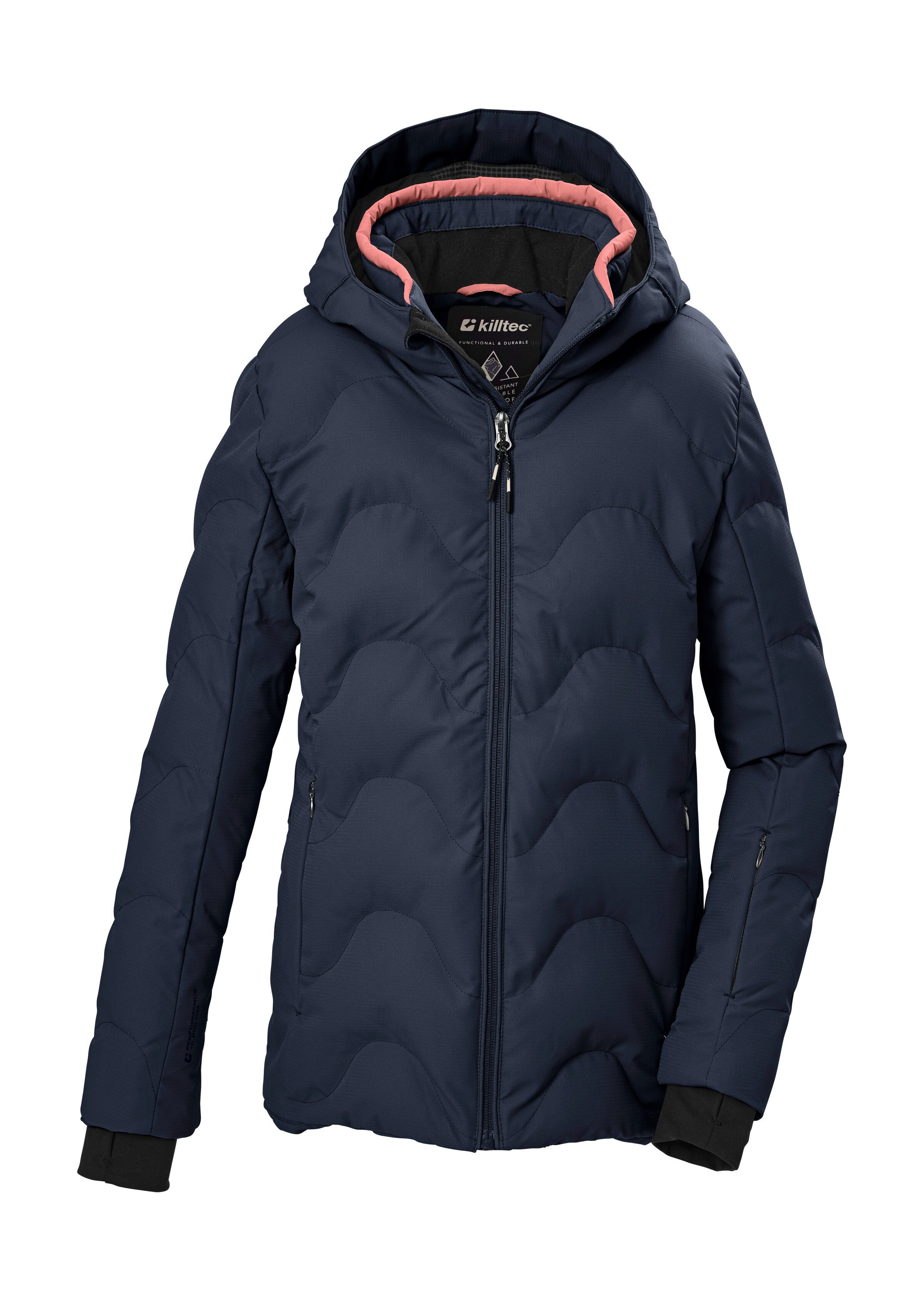 Killtec Skijacke KSW 194 GRLS SKI JCKT Winddichte, wasserabweisende Kinder-Ski-Steppjacke