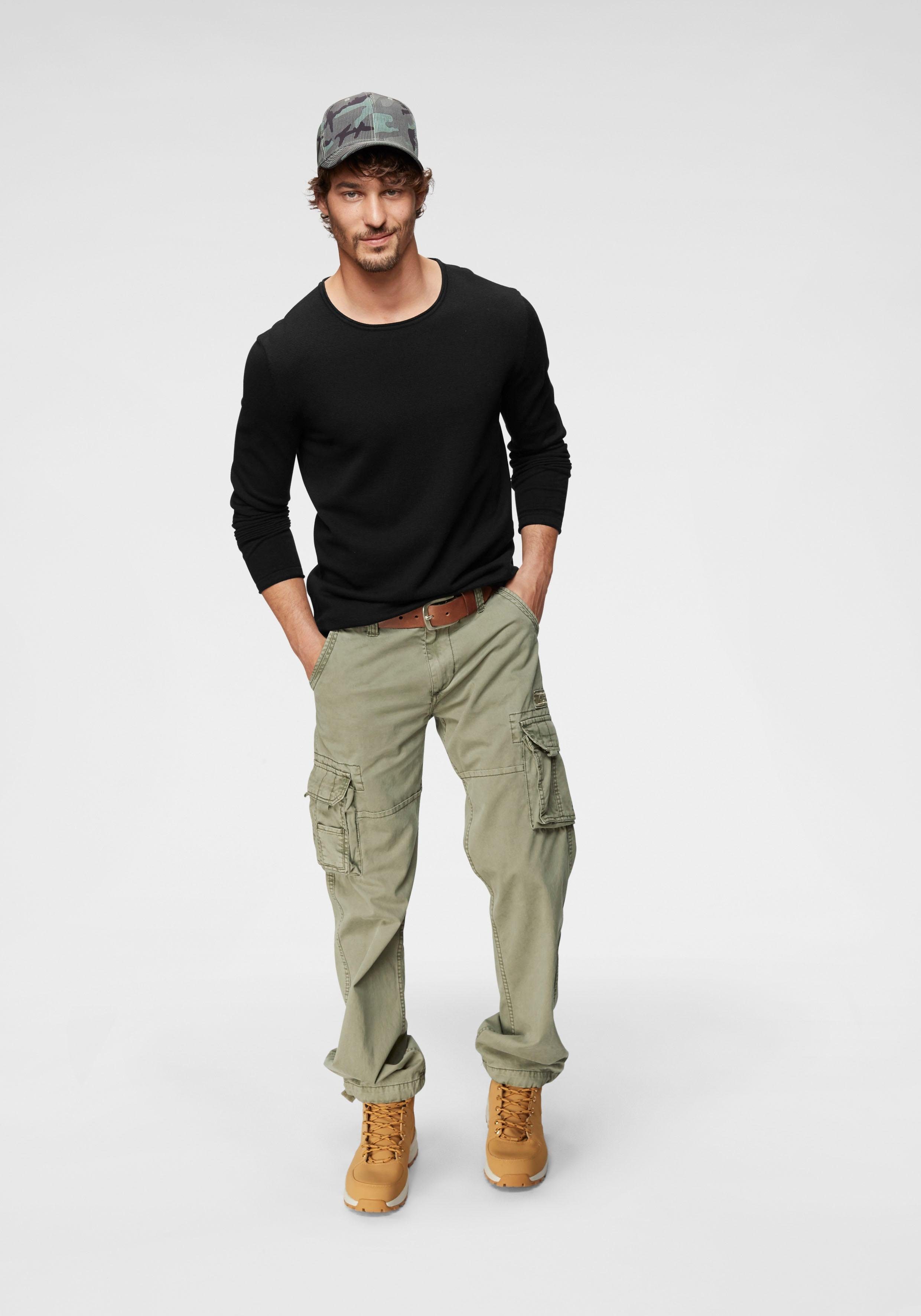 Alpha Industries Cargohose Jet Pant mit seitlichen Cargotaschen und Kordelzug am Beinabschluss