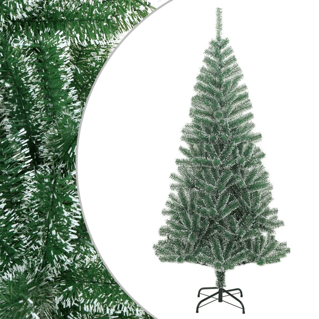 vidaXL Künstlicher Weihnachtsbaum Künstlicher Weihnachtsbaum Beschneit Grün 240 cm