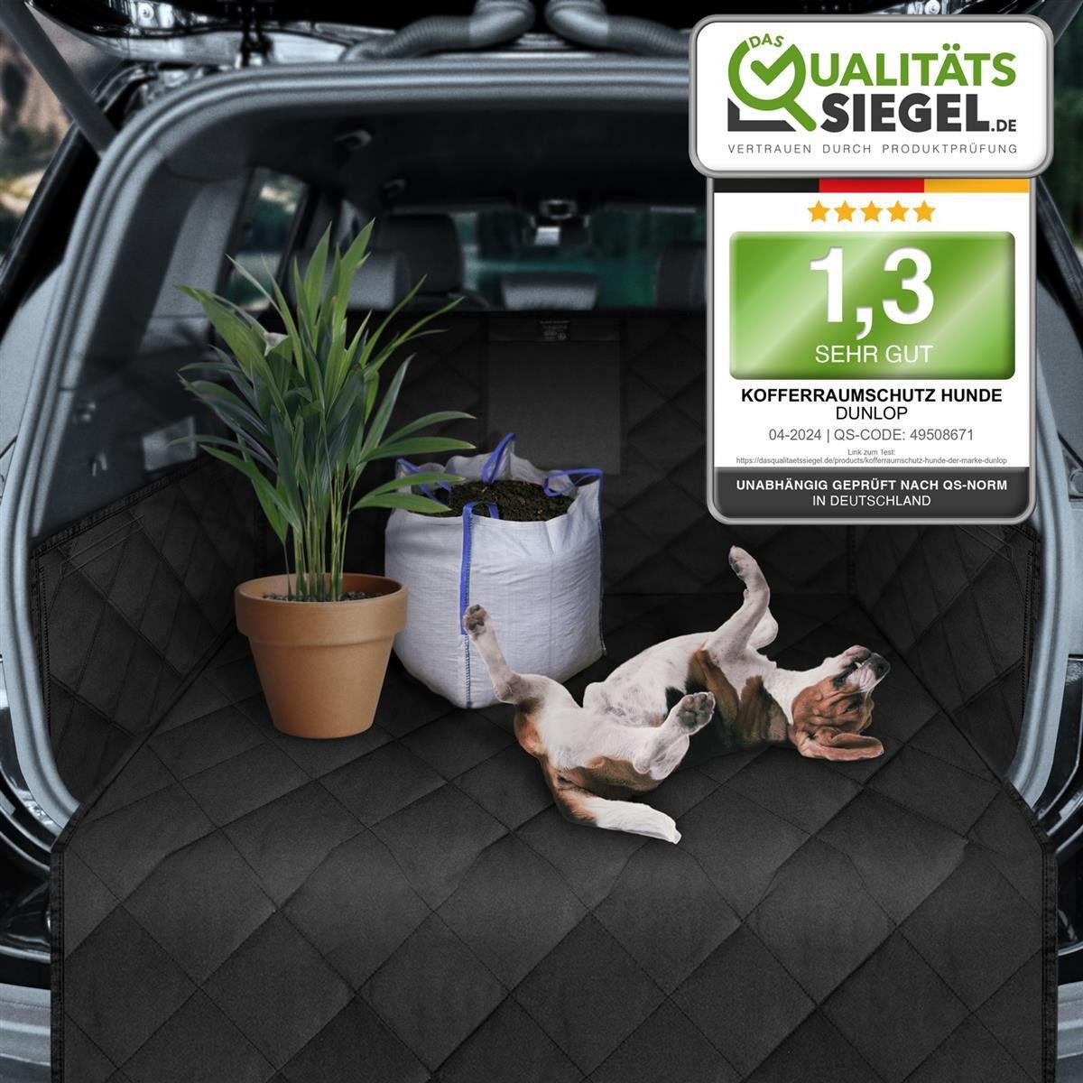 Dunlop Tier-Autoschondecke wasserdichte Schutzmatte Hundematte Kofferraumma günstig online kaufen