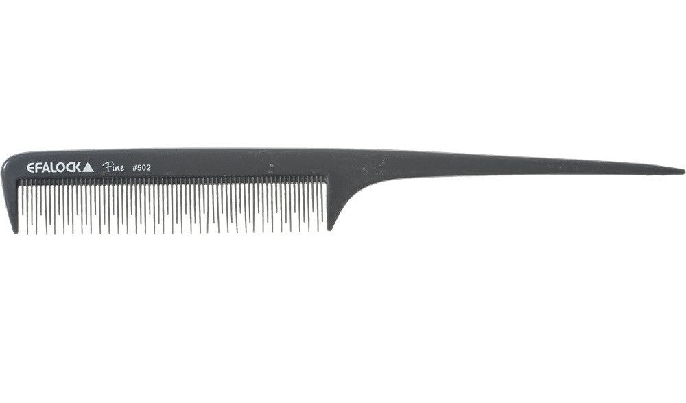 EFALOCK Professional Stielkamm Efalock Fine Stielkamm #502 mit Toupierzahnung (205mm)