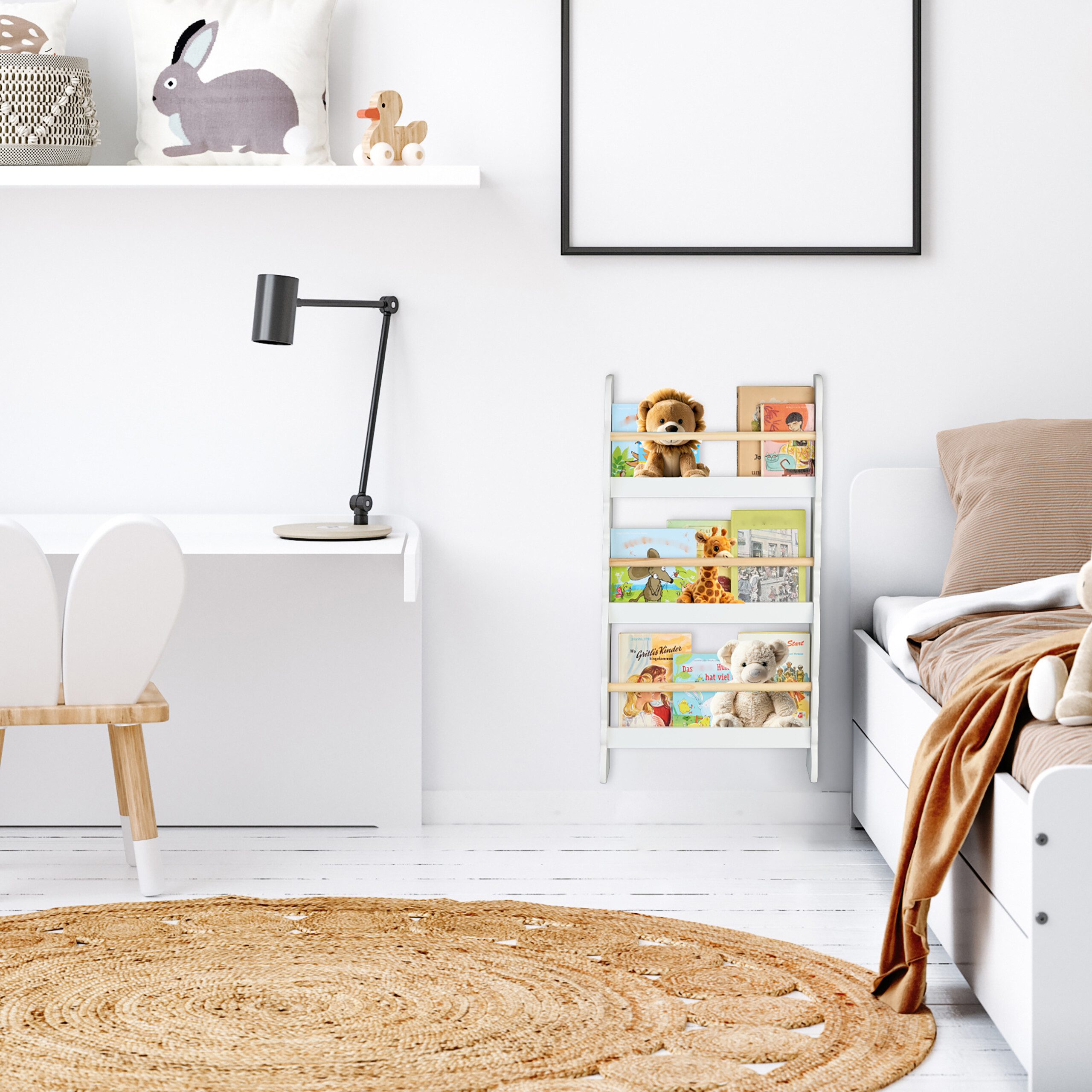 relaxdays Kinderregal Bücherregal Kinder Wolke, 1-tlg. – Bild 3 von 5