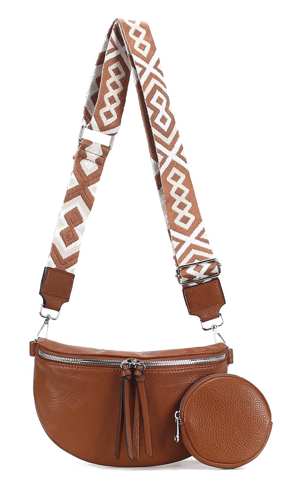 ITALYSHOP24 Bauchtasche Damen Gürteltasche Brusttasche CrossBody, Schultert günstig online kaufen