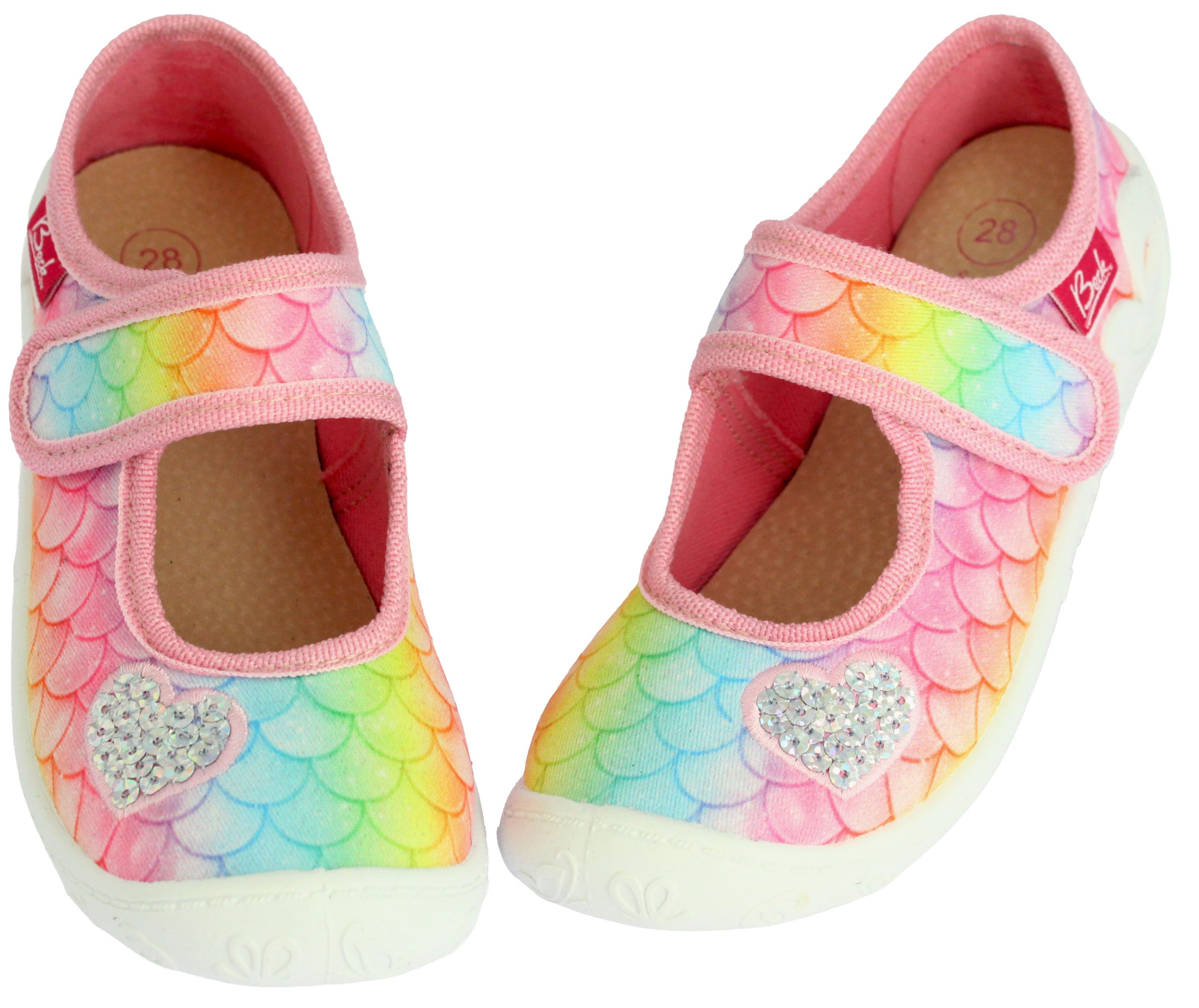 Beck Hausschuh Sunlight Hausschuh Hochwertige Leder-Einlegesohle