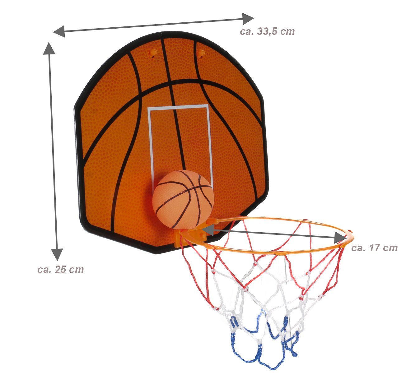 Bubble-Store Basketballkorb Basketballkorb mit Netz für die Tür  (Mini-Basketball Hoop klappbar mit Ball für Kinder), Wurfspiel für die  ganze Familie