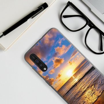 DeinDesign Handyhülle Meer Sonnenuntergang Strand Strand, Samsung Galaxy A30s Silikon Hülle Bumper Case Handy Schutzhülle