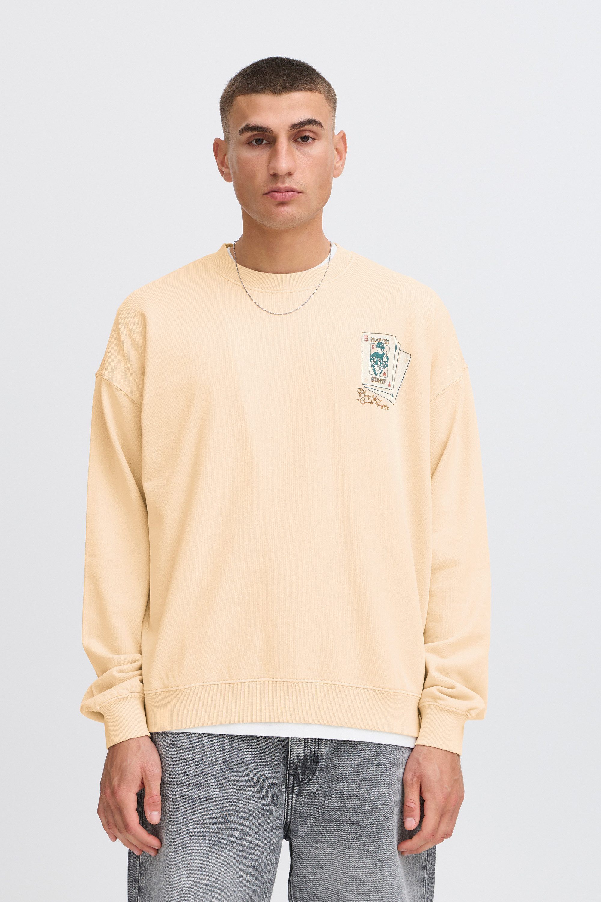 !Solid Sweater SDRAMI Gemütlicher Sweater mit überschnittener Schulter