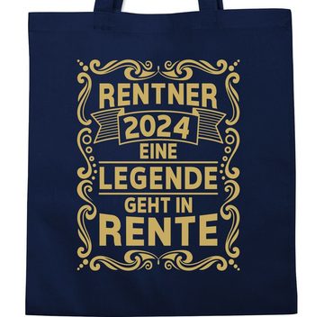 Shirtracer Umhängetasche Rentner 2024 Eine Legende geht in Rente, Rentner Geschenk