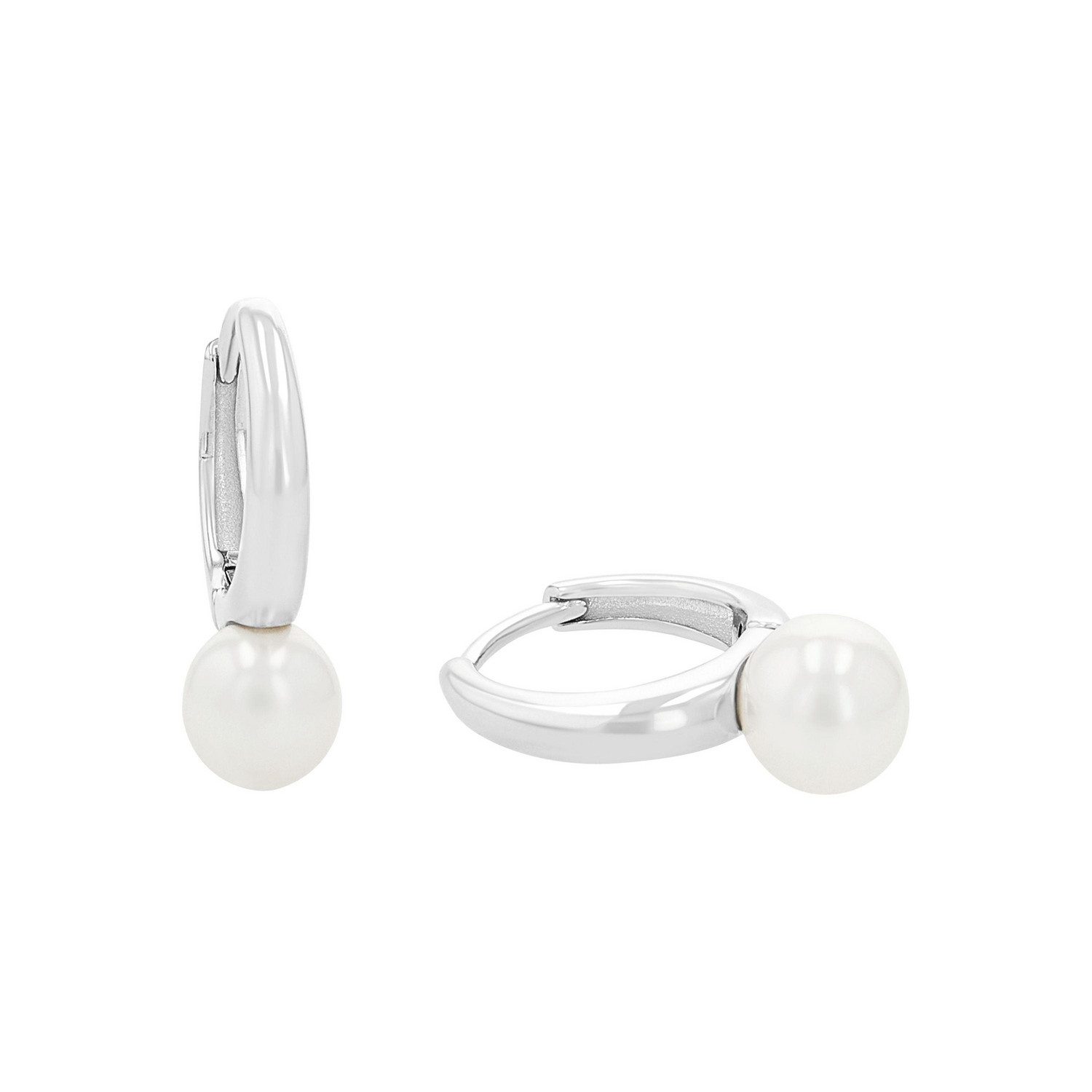 Paar Creolen Schmuck Geschenk, Perle