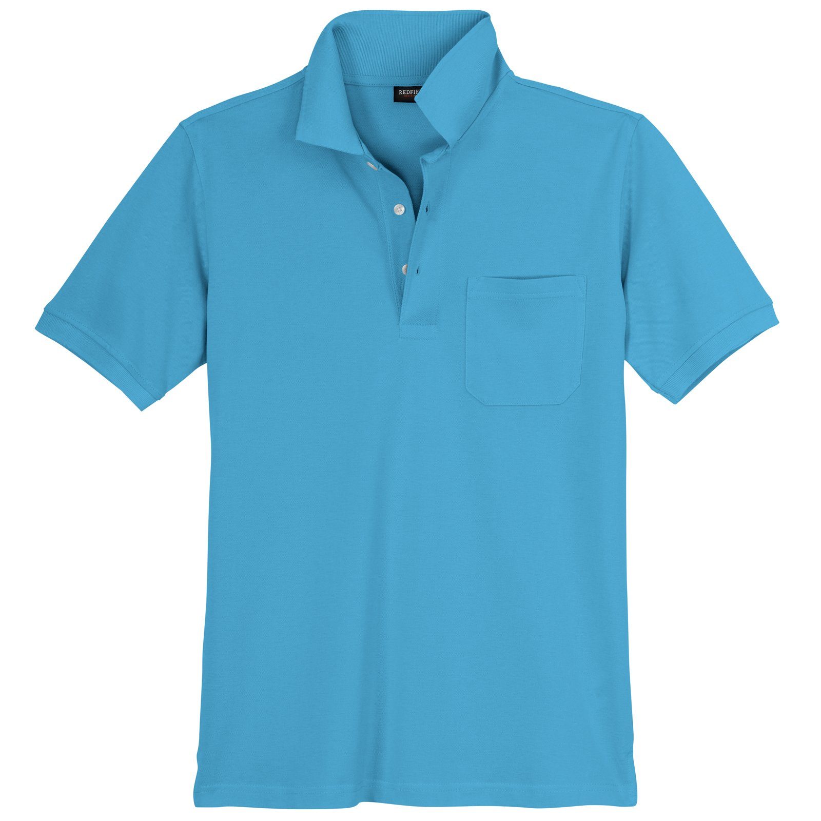 Größen Herren Große redfield Redfield azurblau Poloshirt Poloshirt