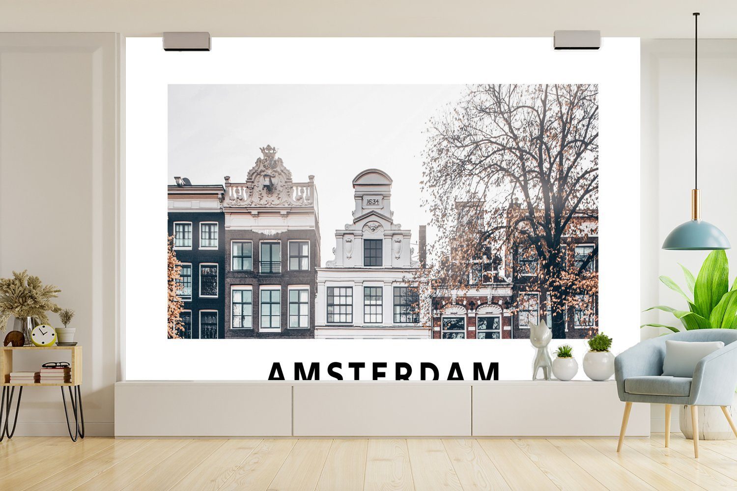 Startseite, Schlafzimmer, Amsterdam Tapete für Matt, Vinyl Kinderzimmer, Wallpaper Wohnzimmer, Fototapete bedruckt, Niederlande (6 - St), MuchoWow -