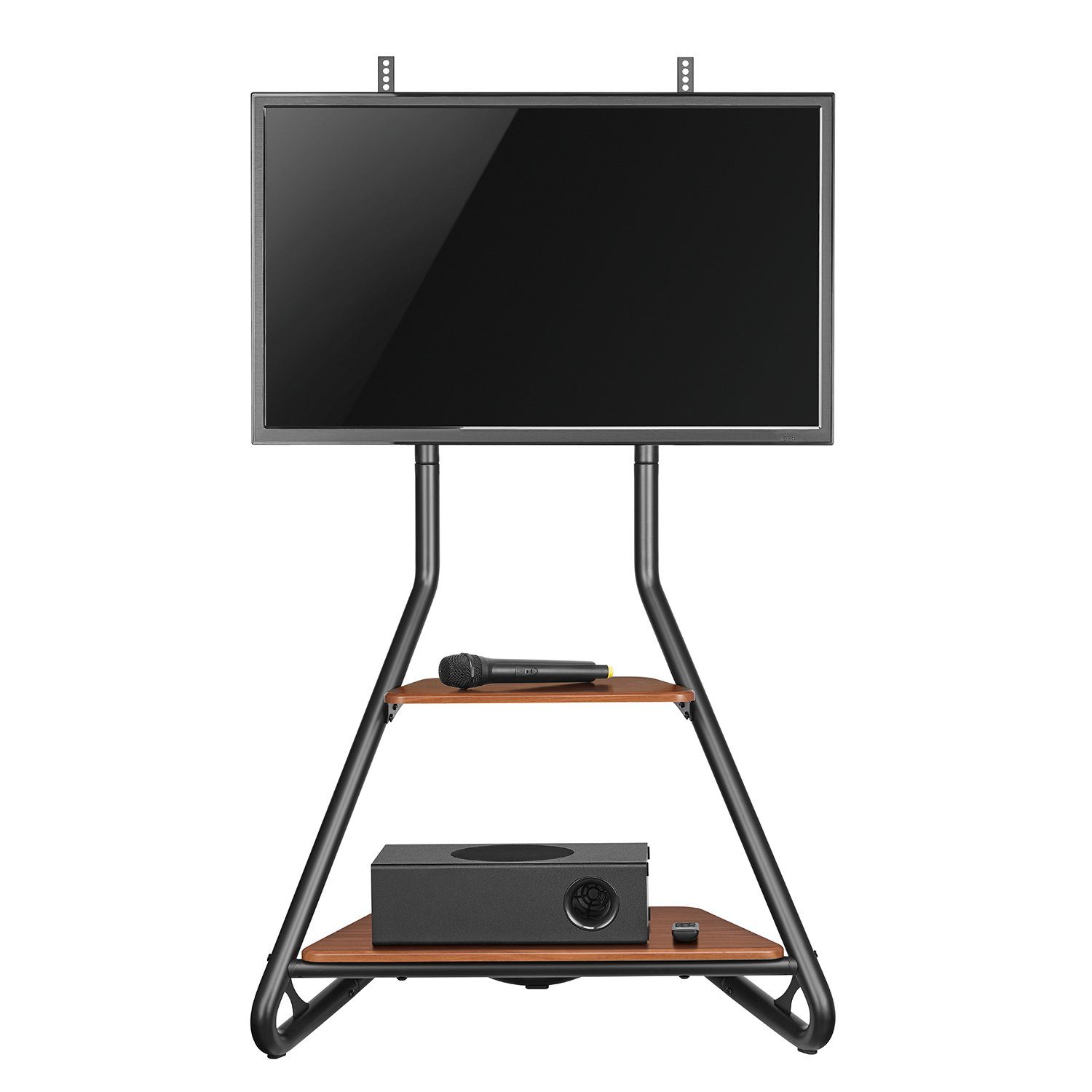 Maclean TV-Ständer MC-455, (bis 75,00 Zoll, Eck-TV-Ständer im Bauhaus-Stil)