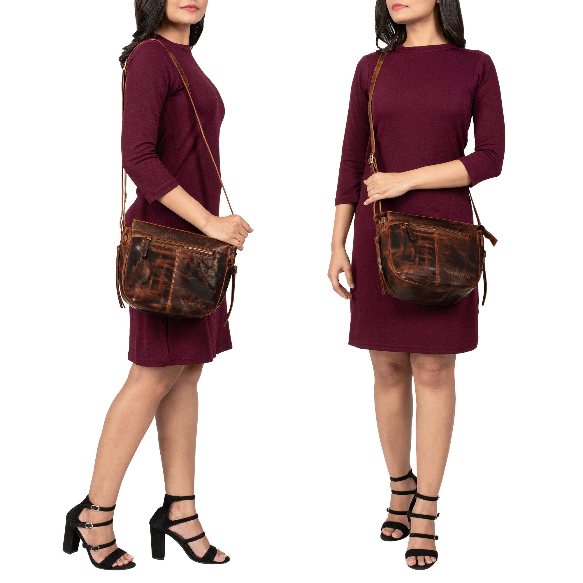 STILORD Handtasche "Bella" Lederhandtasche Damen