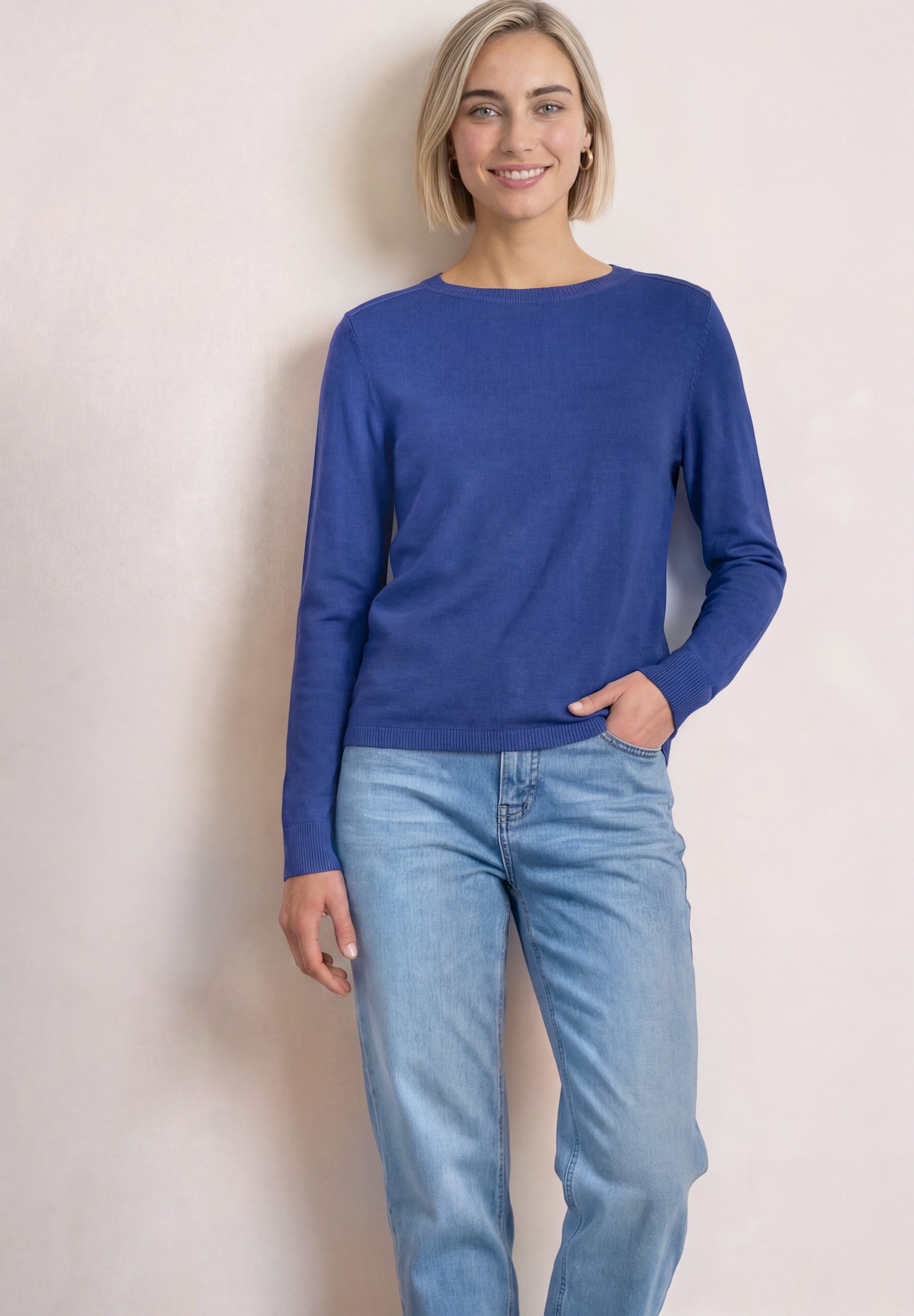 STREET ONE Strickpullover mit U-Boot-Ausschnitt